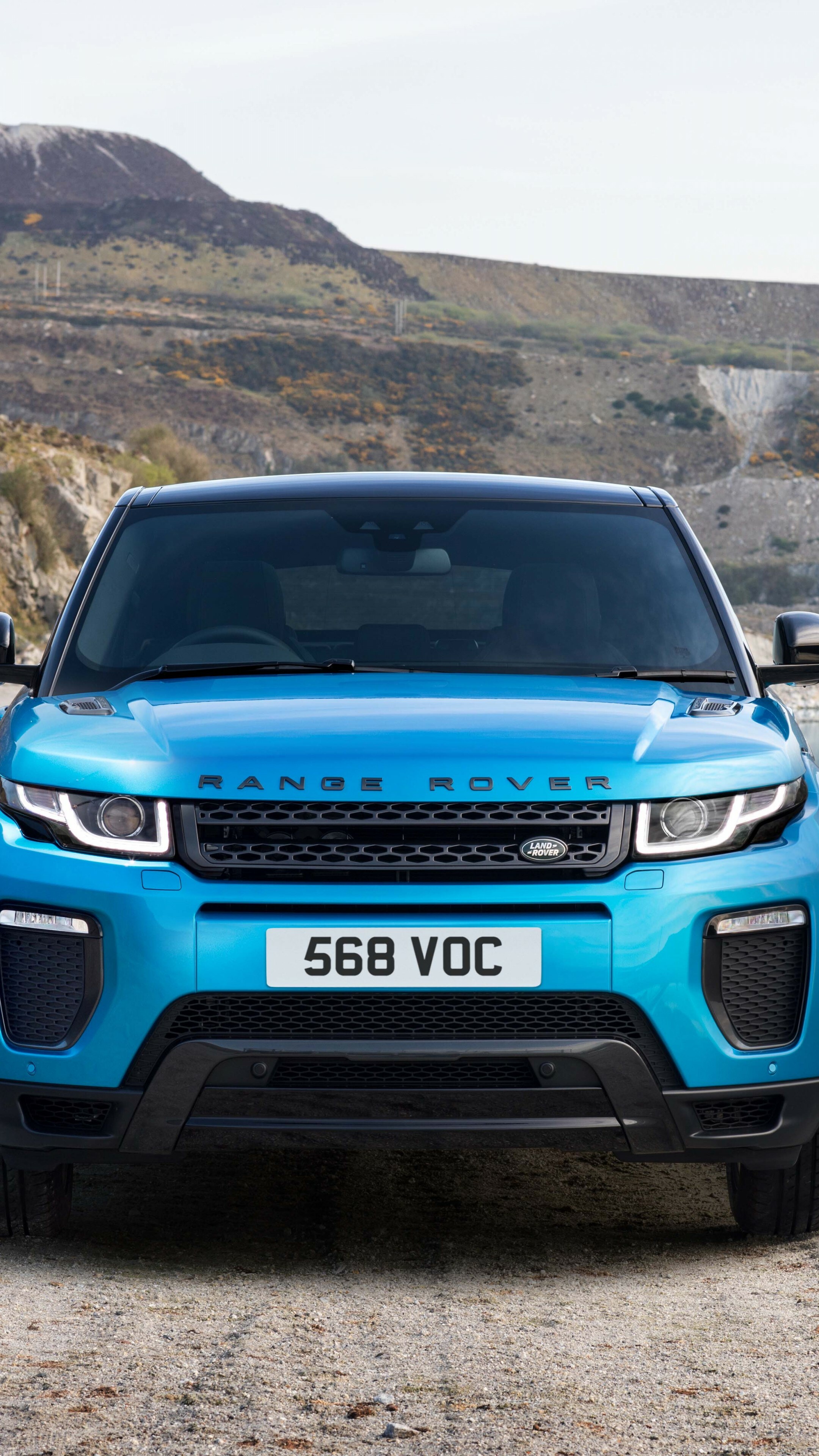 Range Rover: Model Evoque 2019, Introduced in 2011, Vehicle. 2160x3840 4K Background.