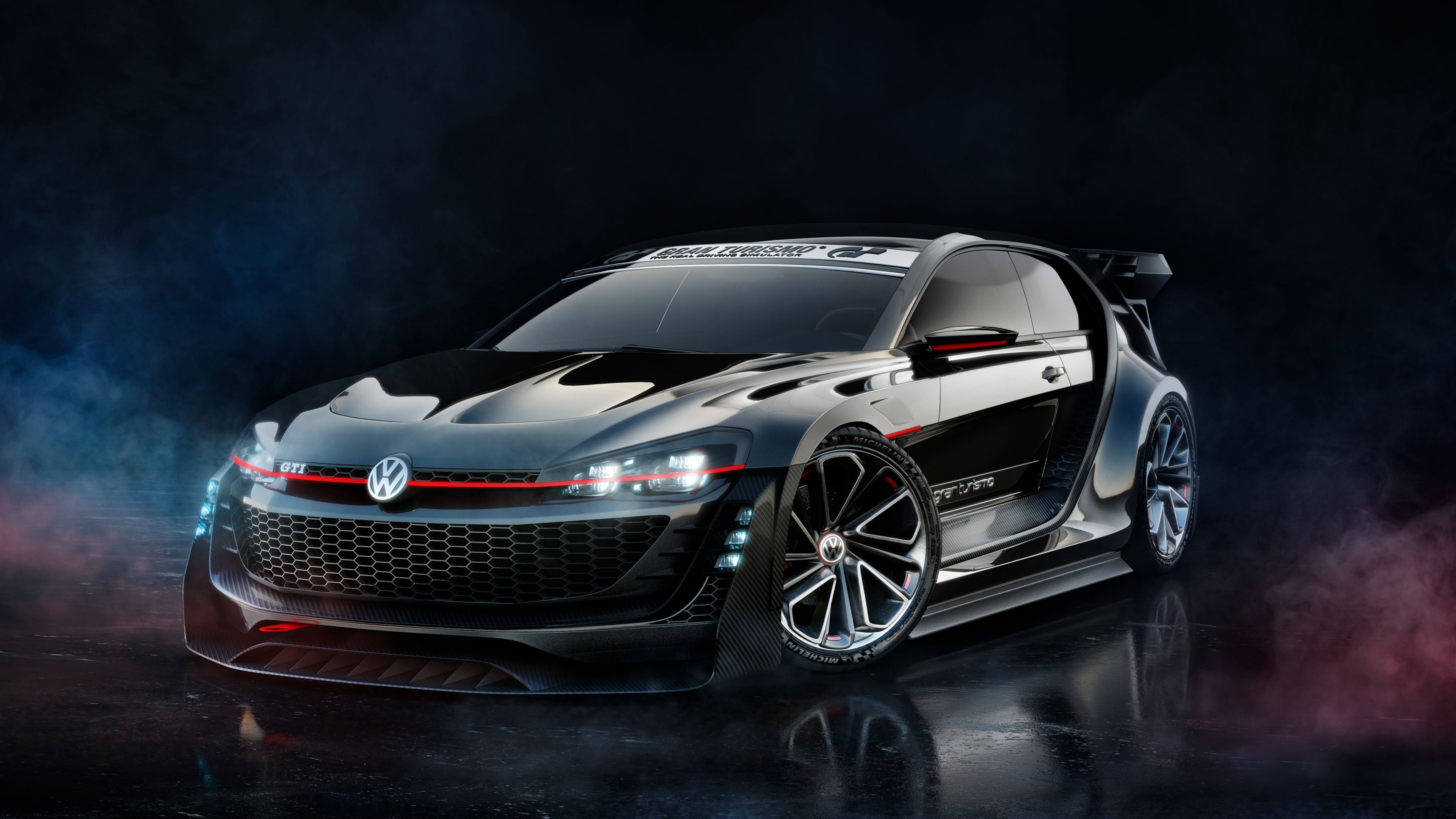 GTI car, Volkswagen Golf GTI, Gran Turismo, High-performance vehicle, 3840x2160 4K Desktop
