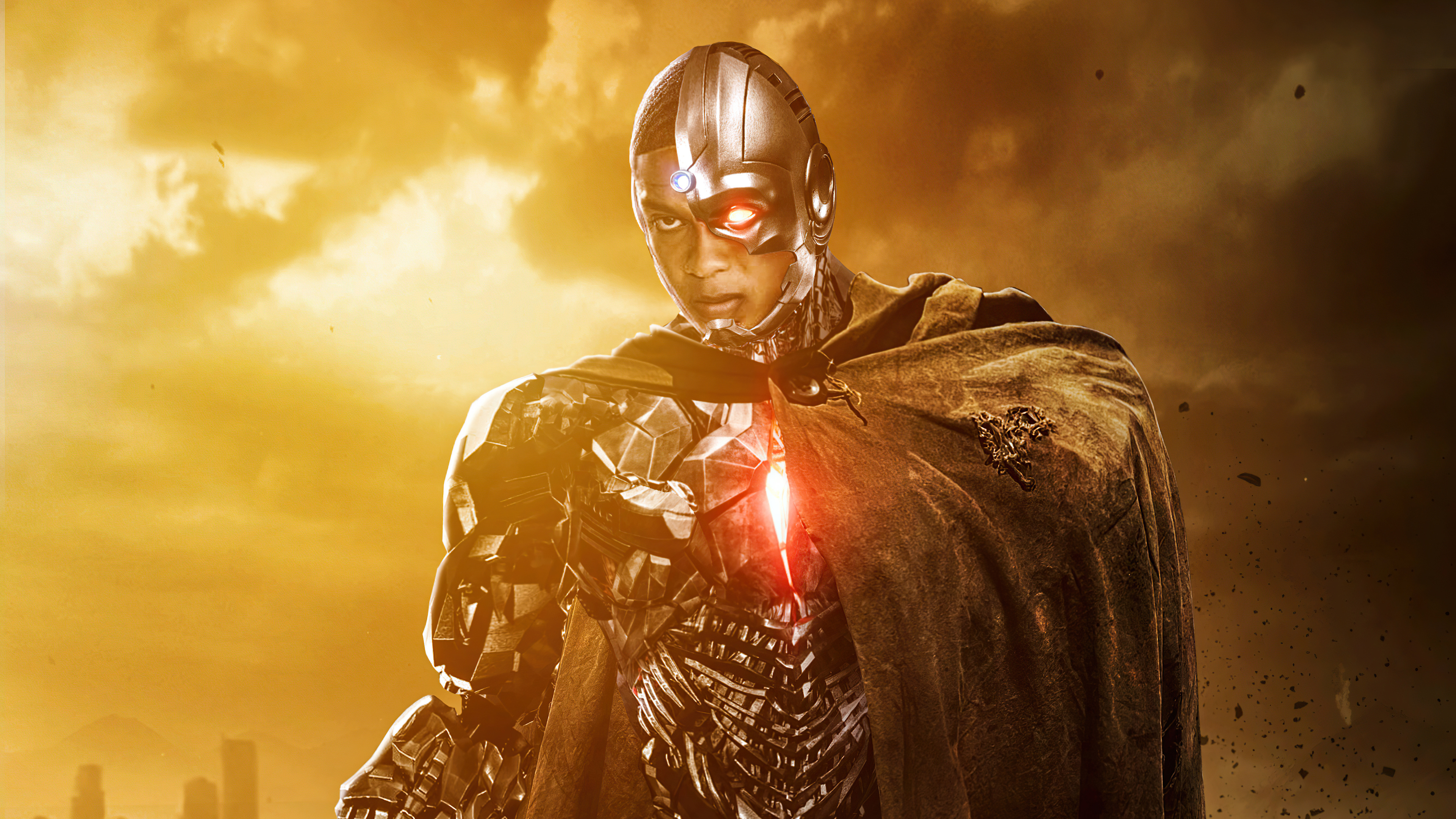 Cyborg (Justice League), DC Comics wallpaper, 4K Ultra HD, Powerful character, 3840x2160 4K Desktop