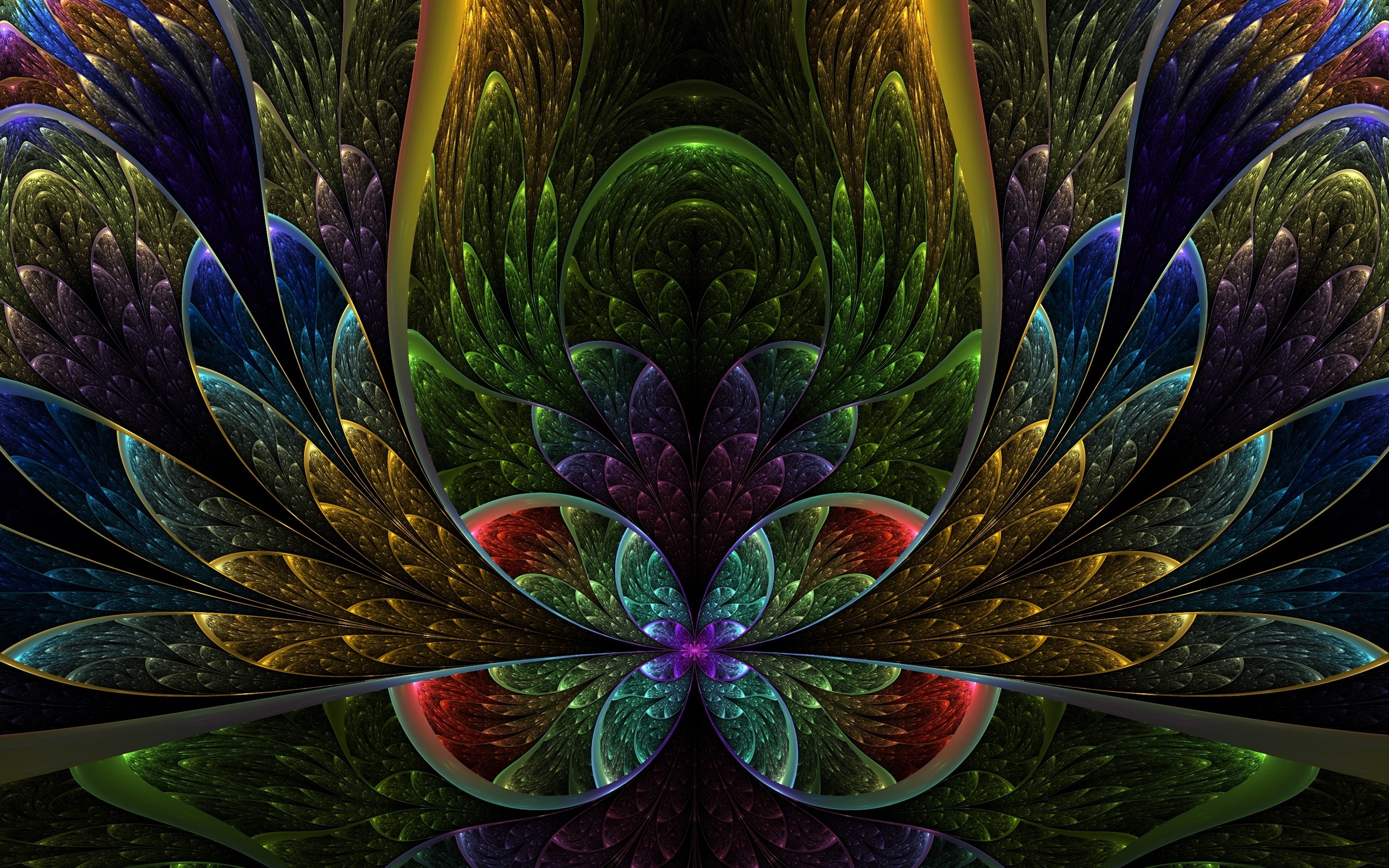 Abstract fractal background, Beautiful art, 2560x1600 HD Desktop
