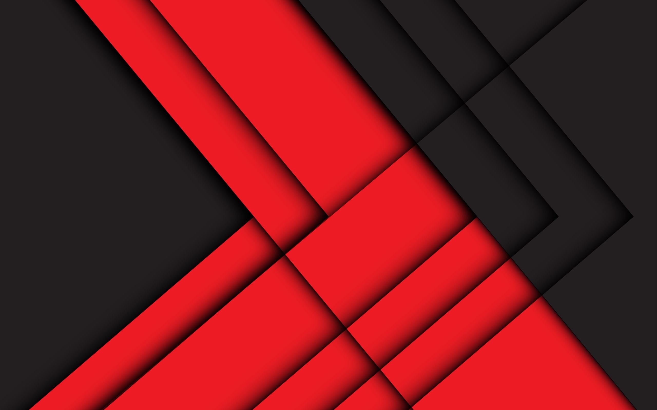 Geometry: Red, Black, Right angles, Parallel line segments. 2560x1600 HD Background.