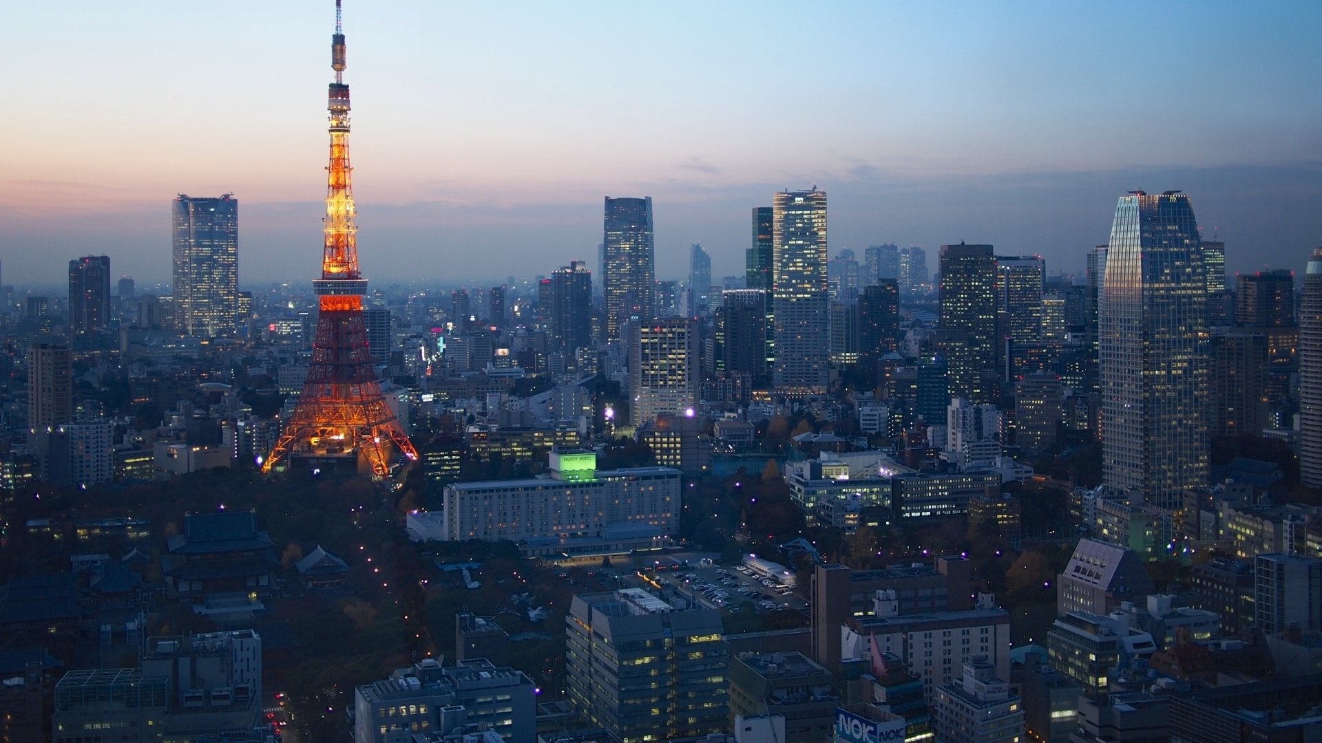 Tokyo skyline, 4K wallpapers, Stunning visuals, High-definition, 1920x1080 Full HD Desktop