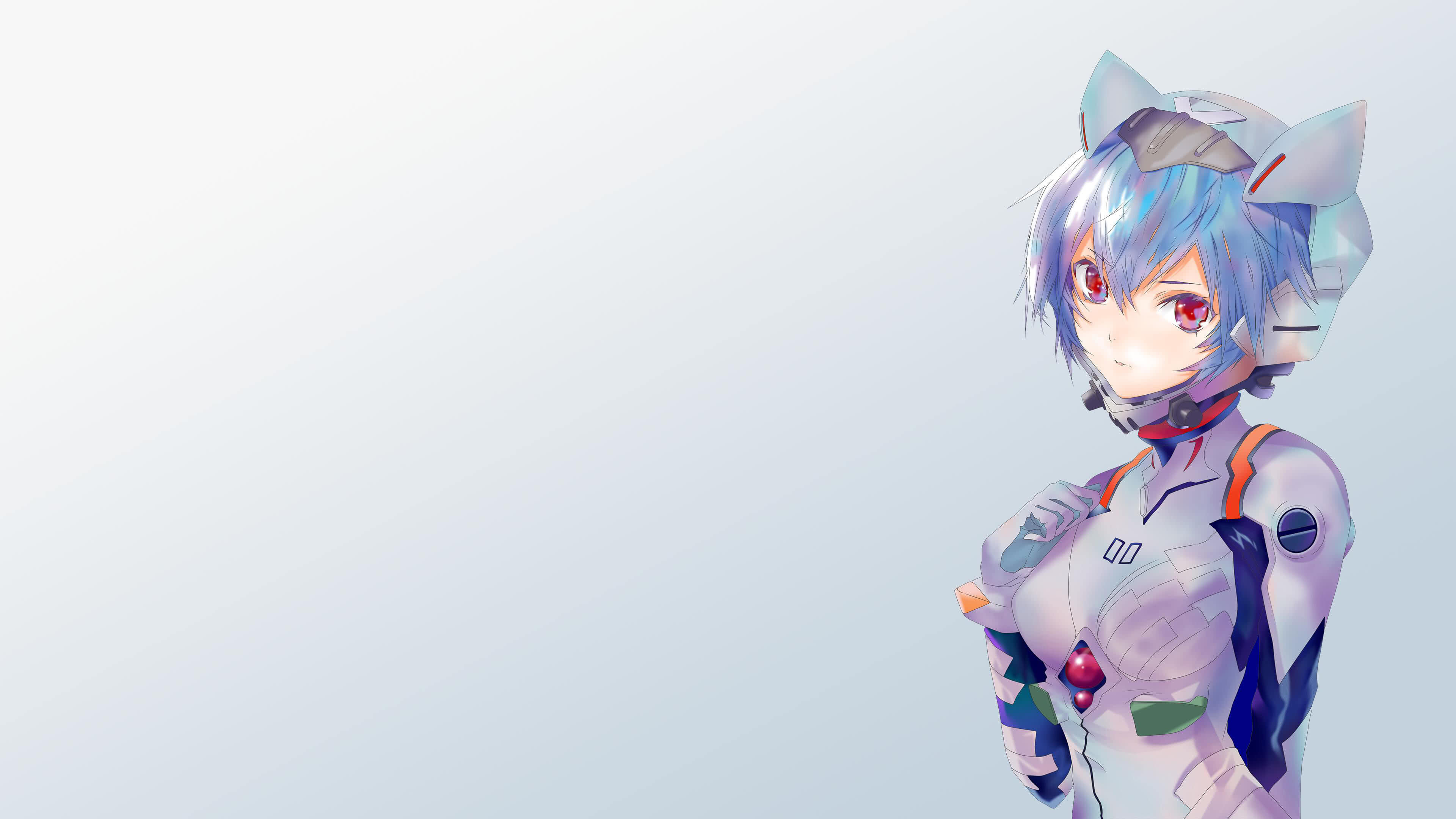 Rei Ayanami, Portrait, 3840x2160 4K Desktop