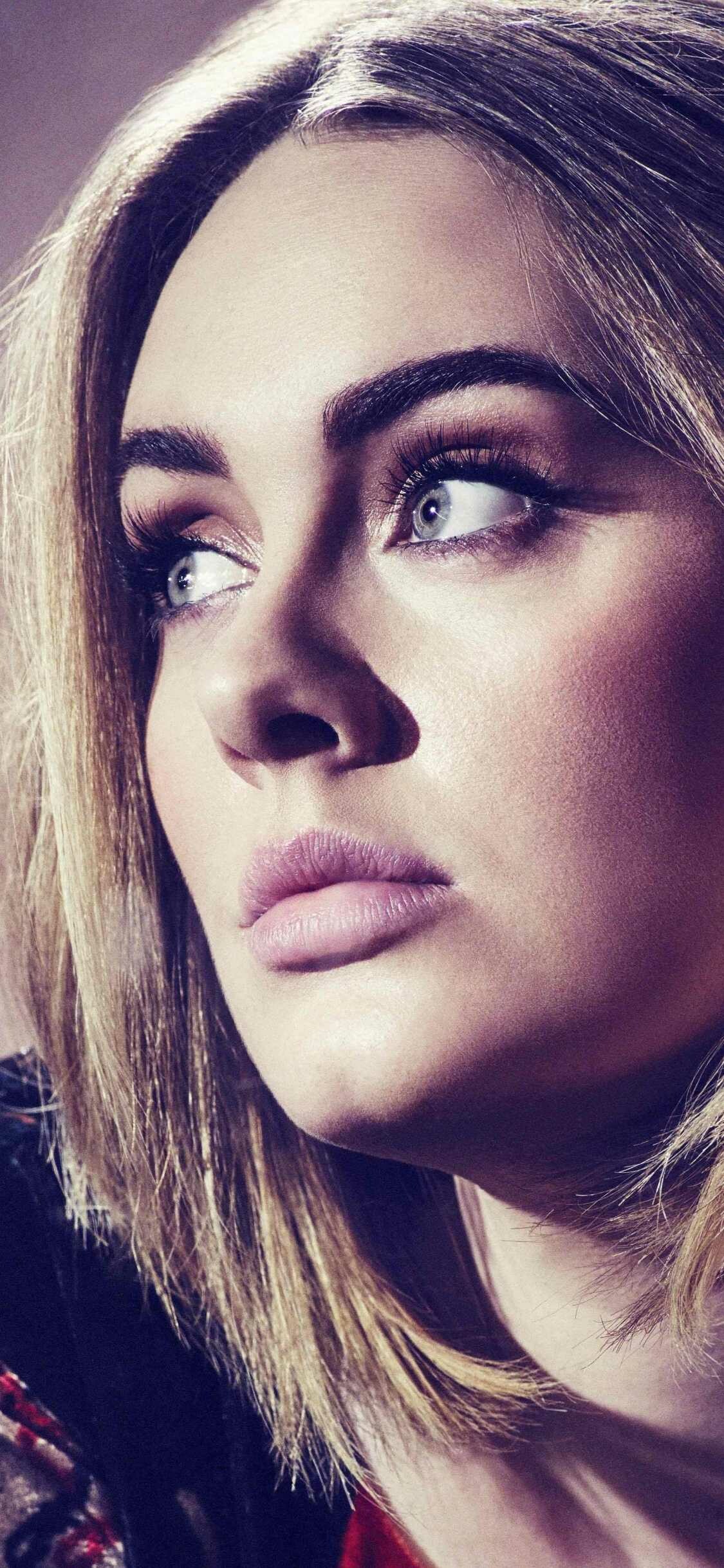 Adele: Adkins, An English singer, born on May 5, 1988. 1130x2440 HD Wallpaper.