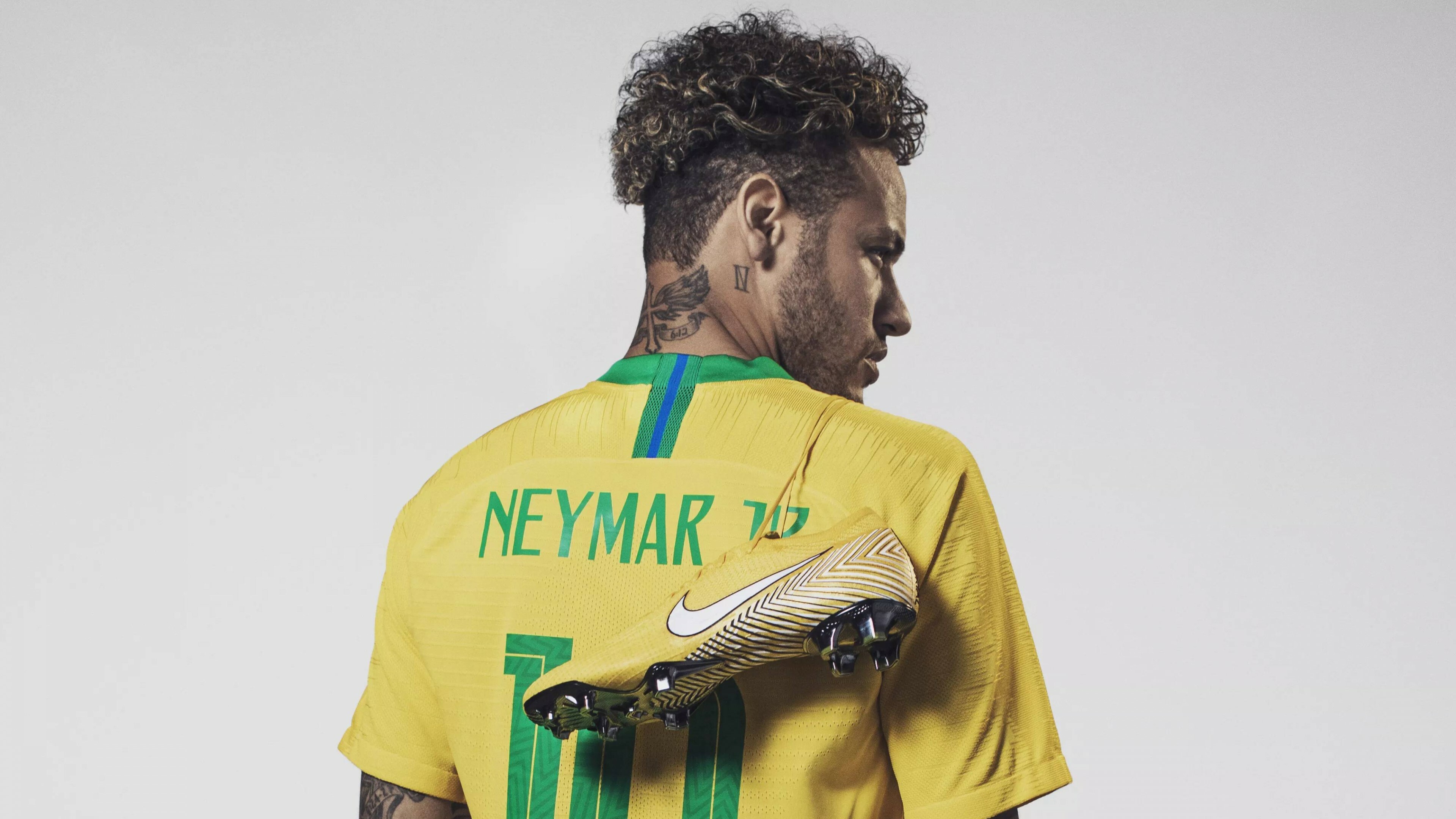 Neymar: Soccer, Neymar da Silva Santos Junior, a Brazilian professional footballer. 3840x2160 4K Wallpaper.
