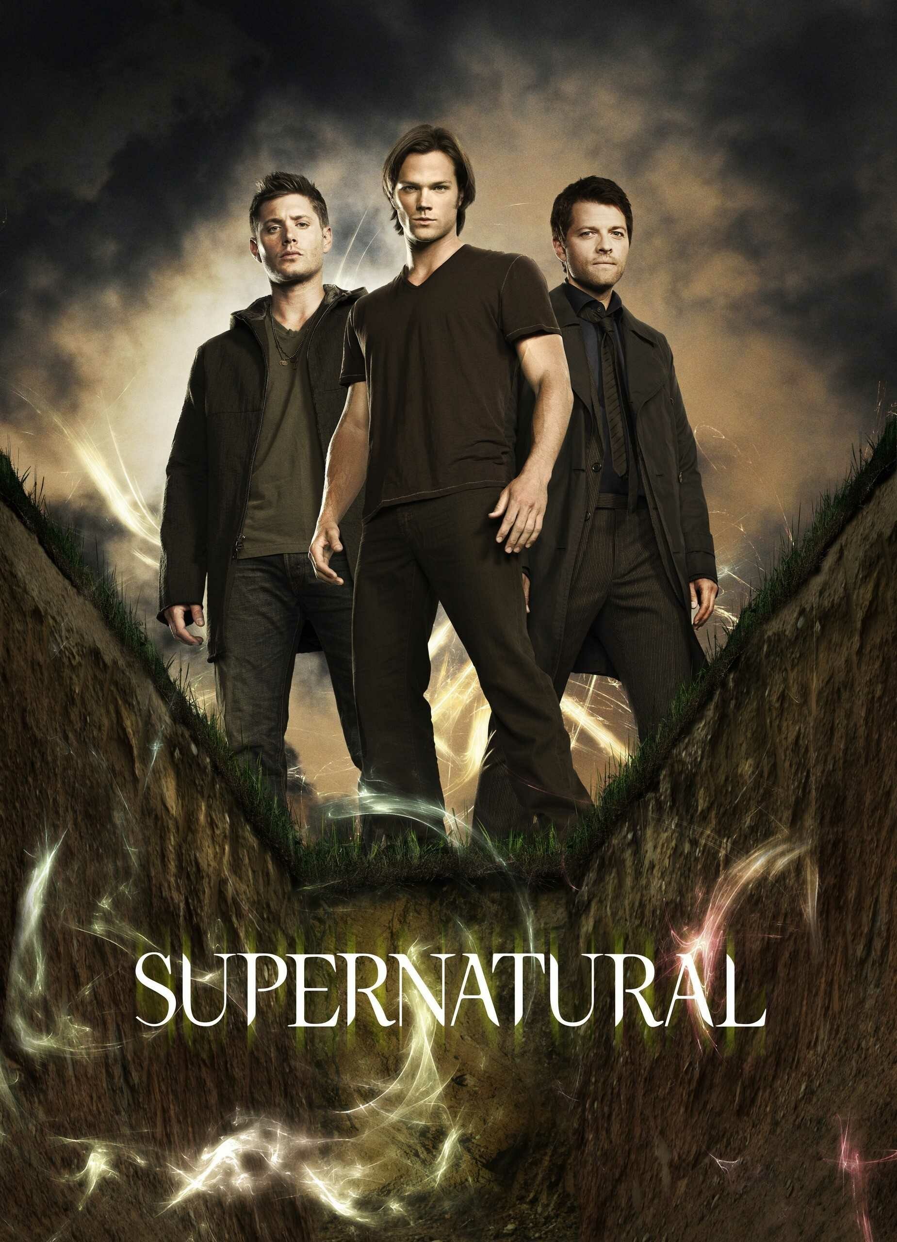 Supernatural: Produced by Warner Bros. Television, in association with Wonderland Sound and Vision, TV poster. 1850x2560 HD Wallpaper.