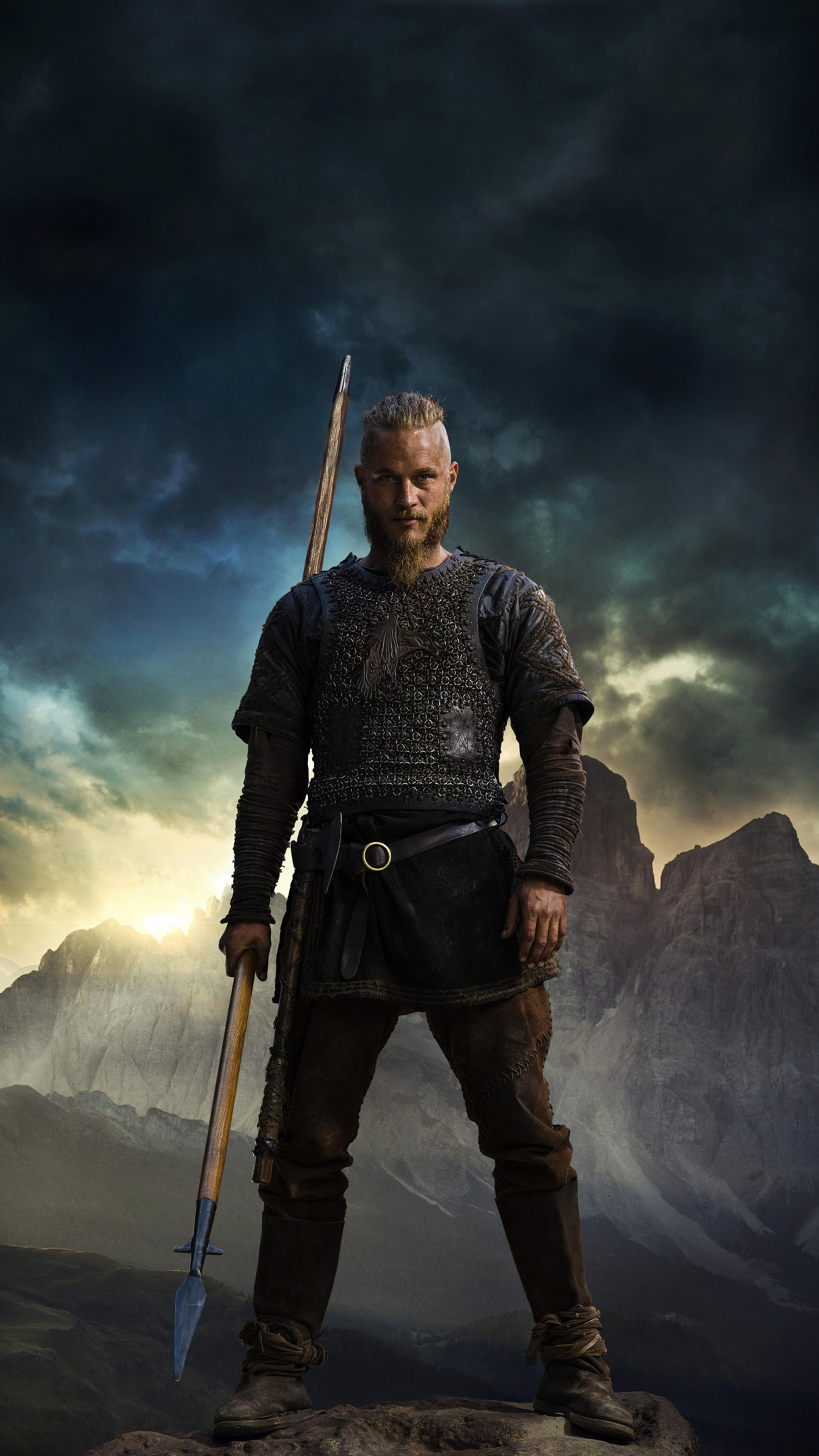 Vikings TV Series, Ragnar Lothbrok, Sony Xperia, HD wallpapers, 2160x3840 4K Handy
