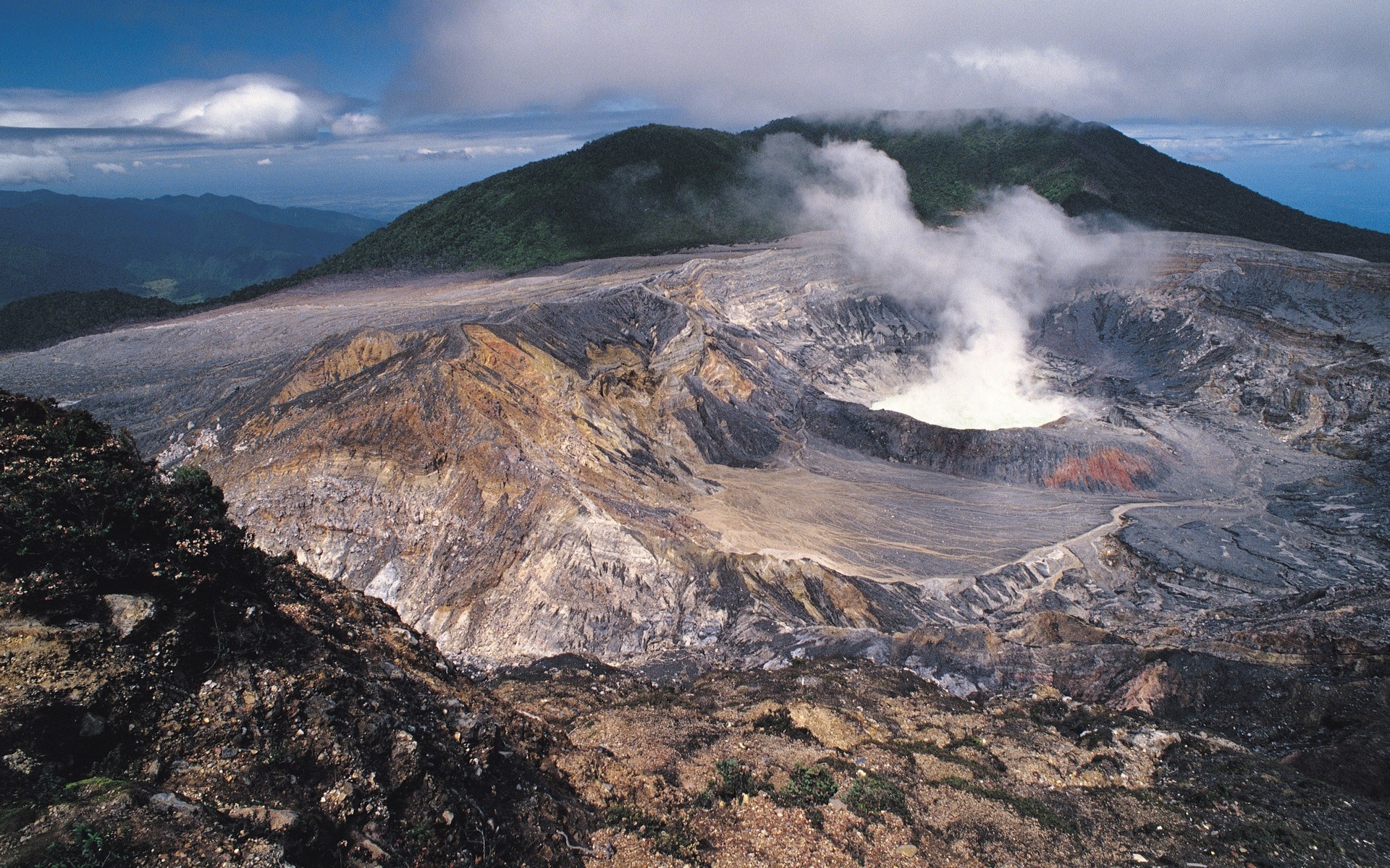 Poas Volcano, Landscape, Wilderness, Summit, 1920x1200 HD Desktop