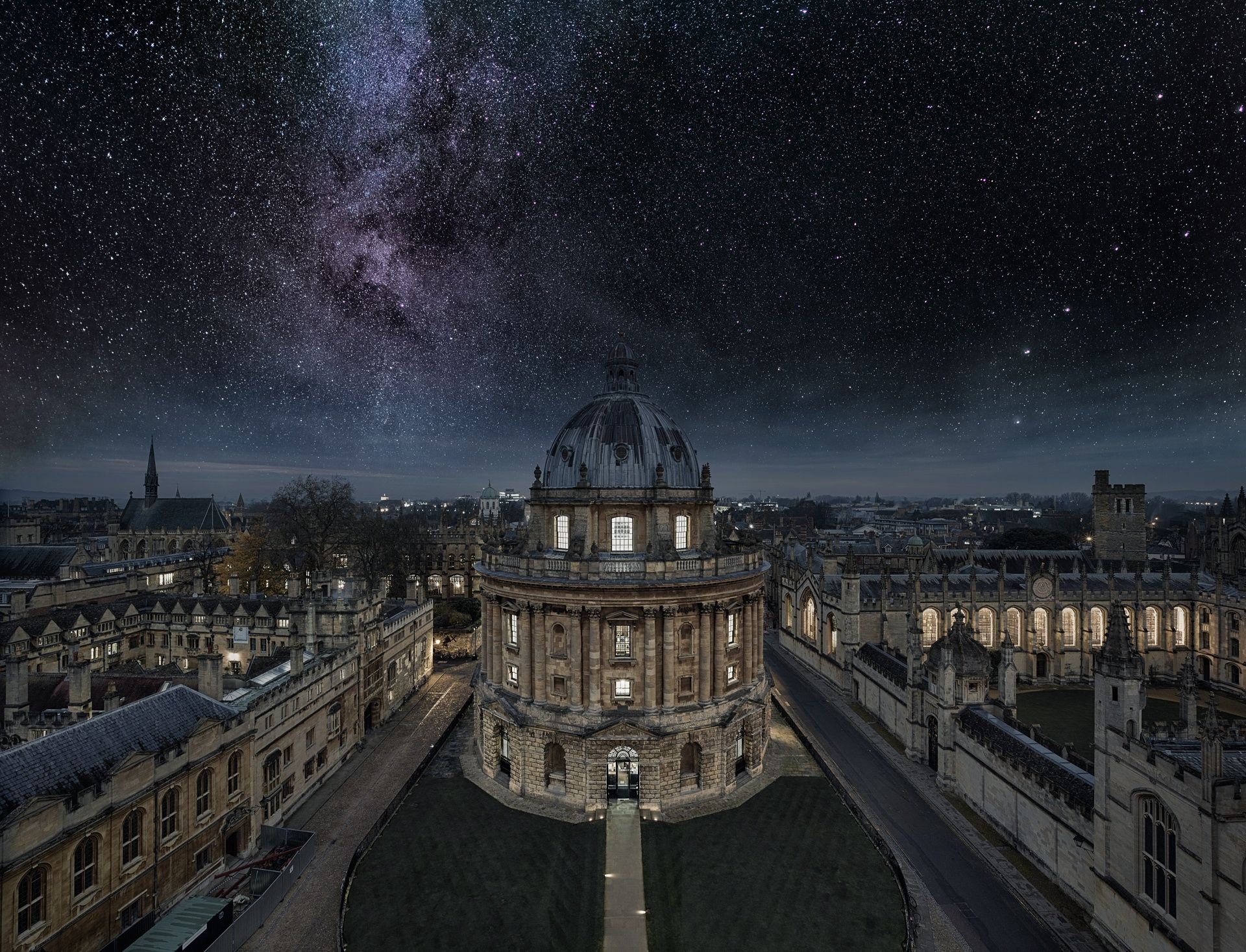 Oxford University, Winter Milky Way, 1920x1470 HD Desktop