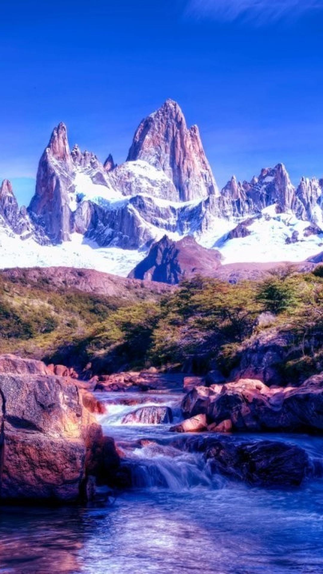 Argentina: Patagonia, The country is known for tango, steak and football. 1080x1920 Full HD Background.