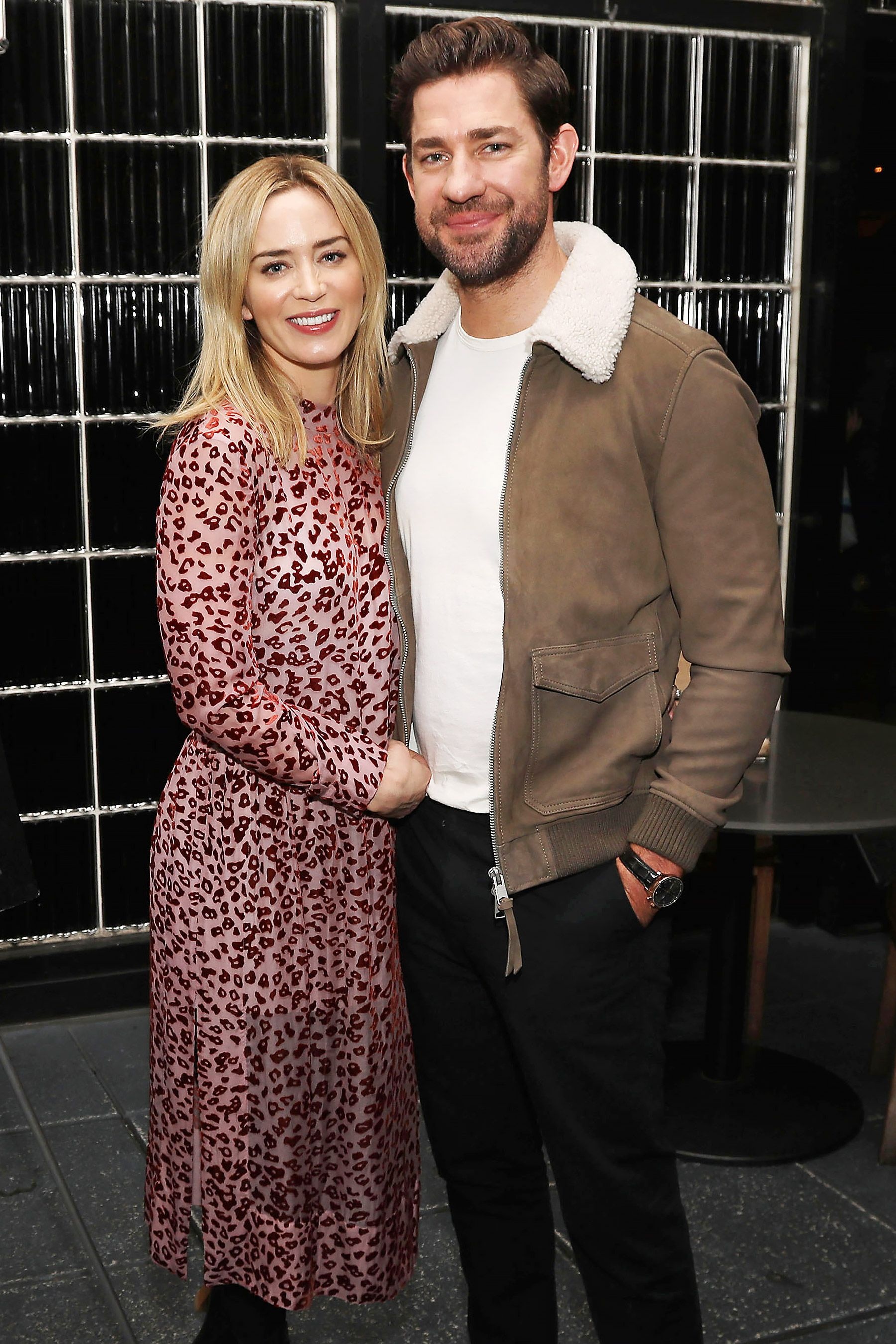 Emily Blunt and John Krasinski: The couple's first costarring project, A Quiet Place, debuted in theaters in April 2018. 1800x2700 HD Wallpaper.