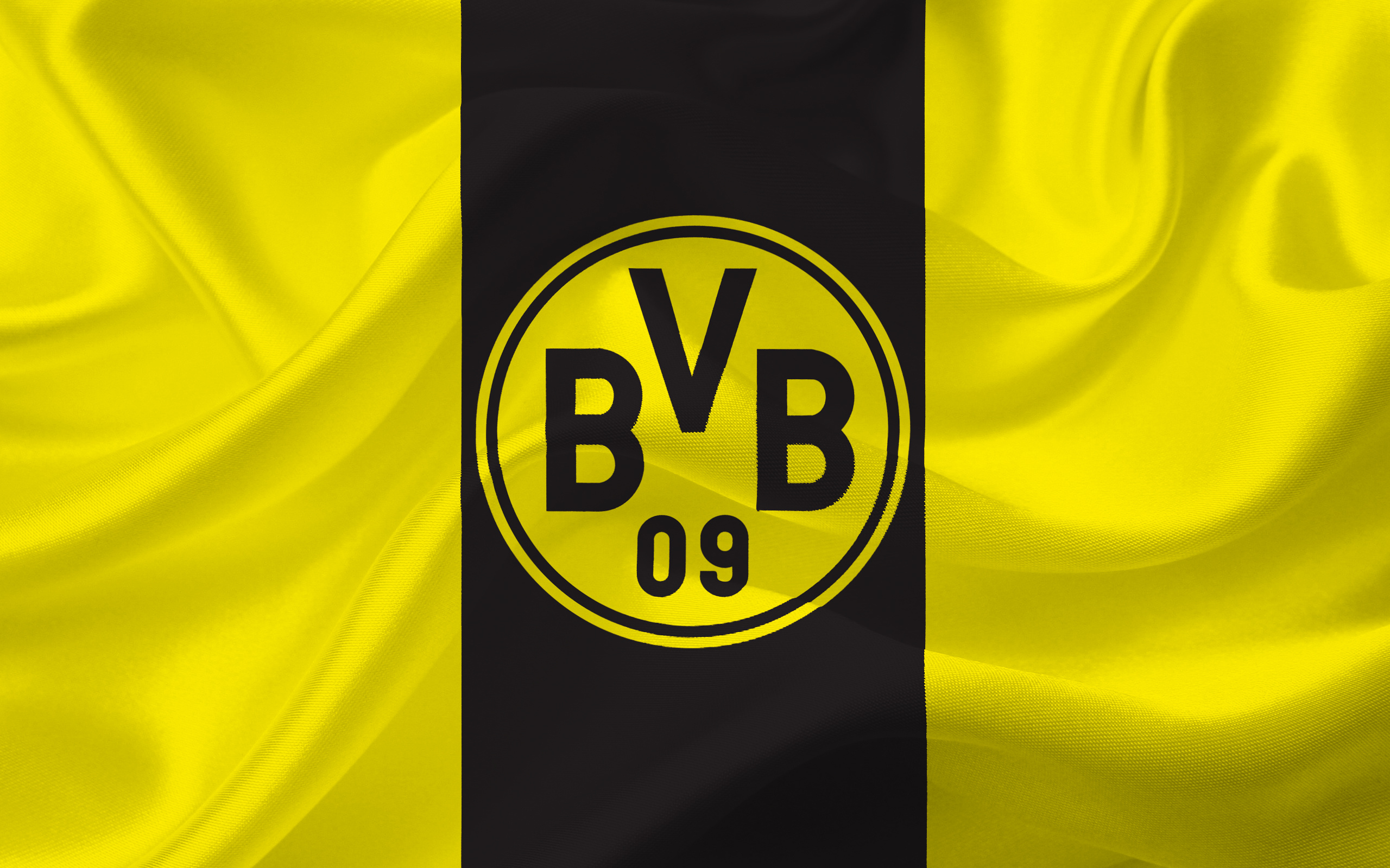 Borussia Dortmund: It has the highest average attendance of any association football club in the world. 2560x1600 HD Background.