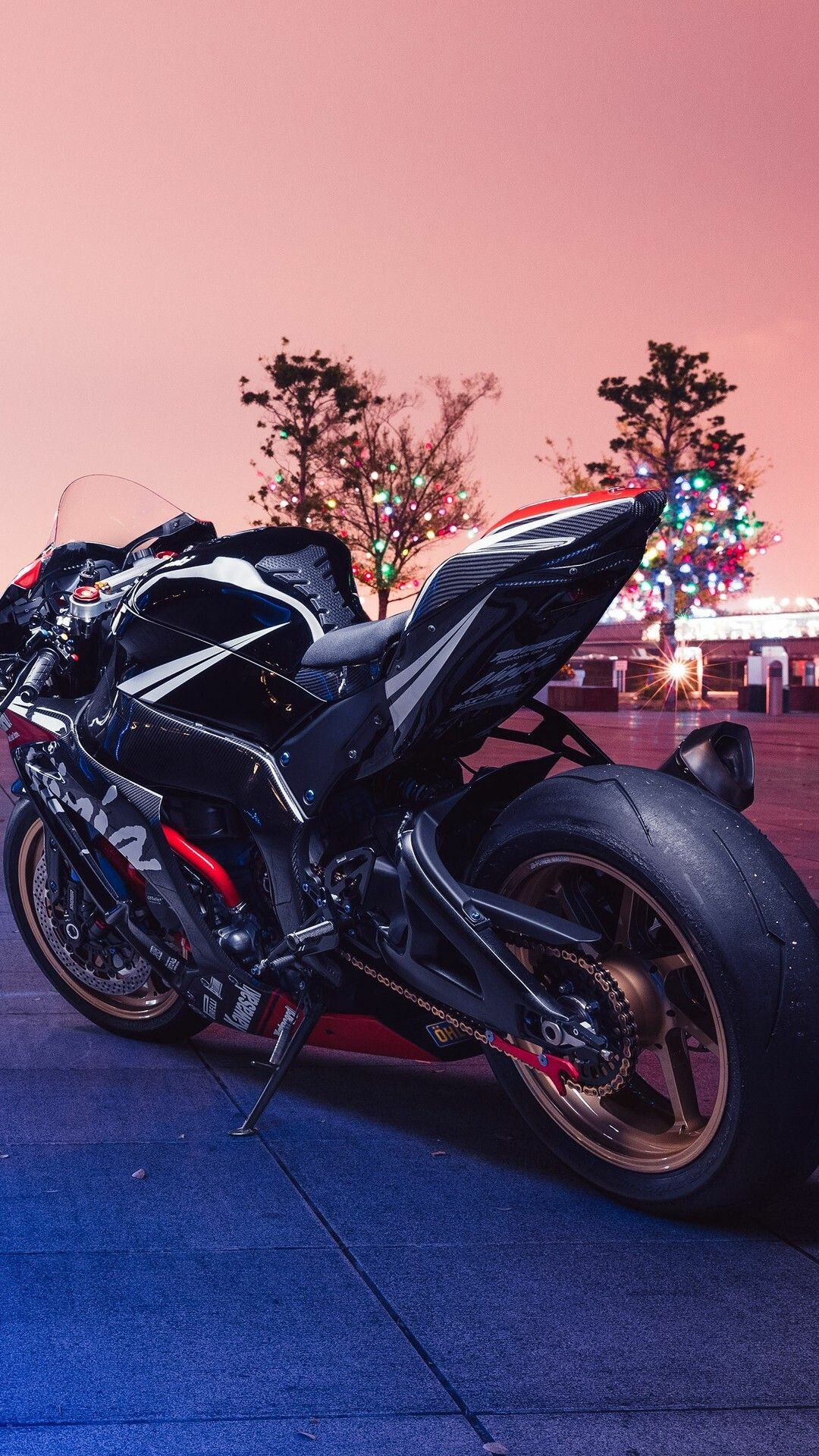 Kawasaki Ninja ZX: ZX10R, Features World Superbike Championship capability with a powerful 998cc engine. 1080x1920 Full HD Wallpaper.