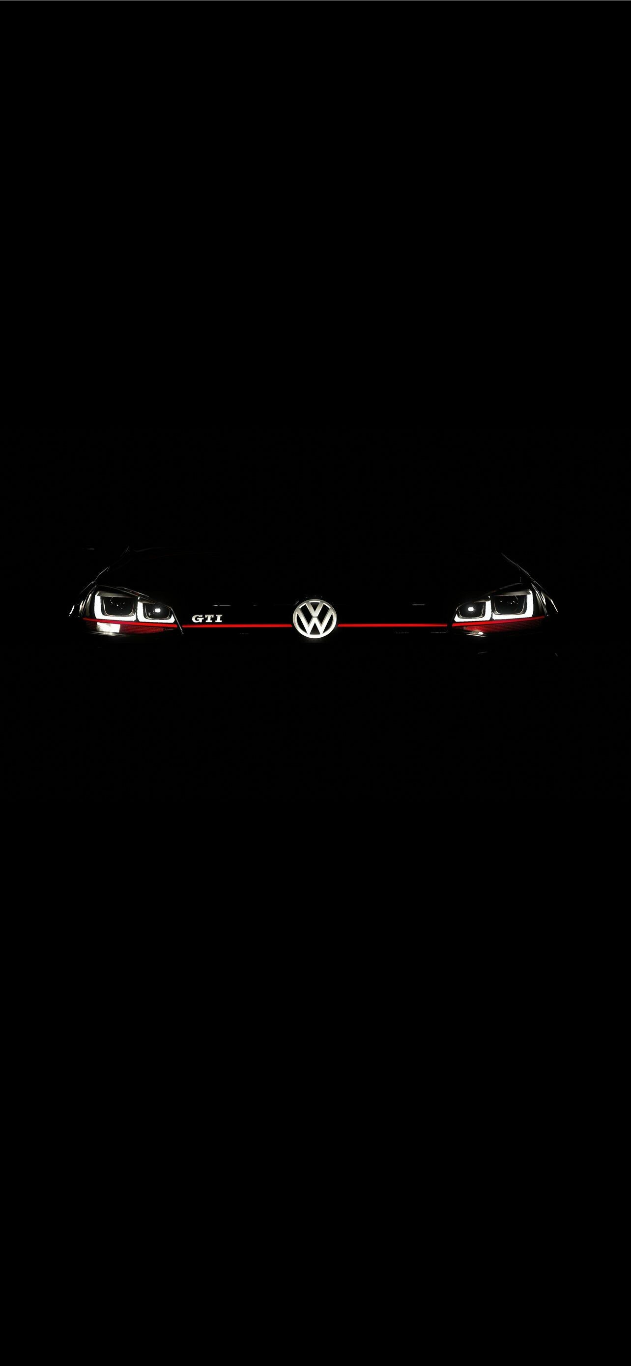 Volkswagen: VW Golf, Minimalistic. 1290x2780 HD Background.