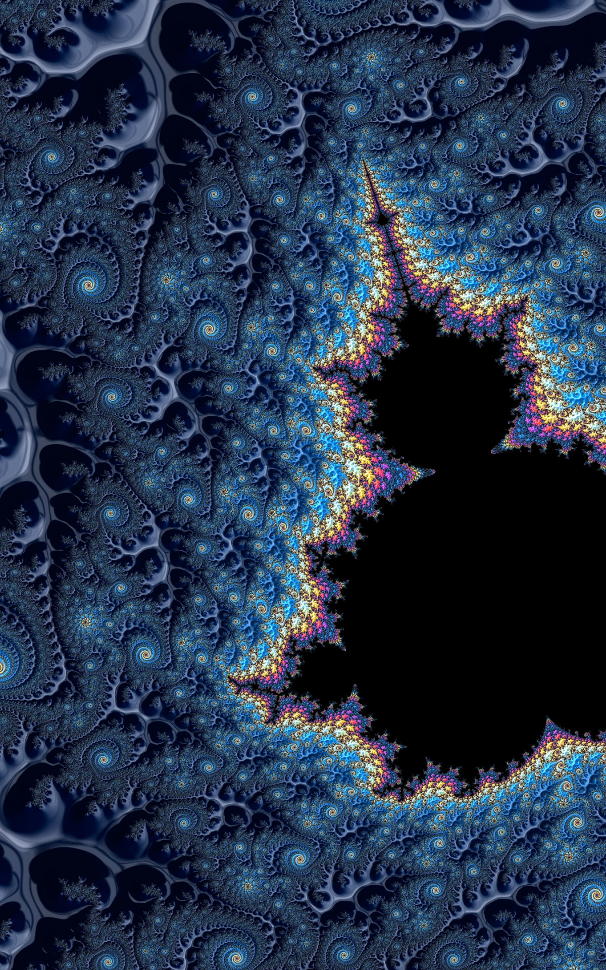 High resolution fractal wallpaper, Stunning visuals, 1200x1920 HD Handy