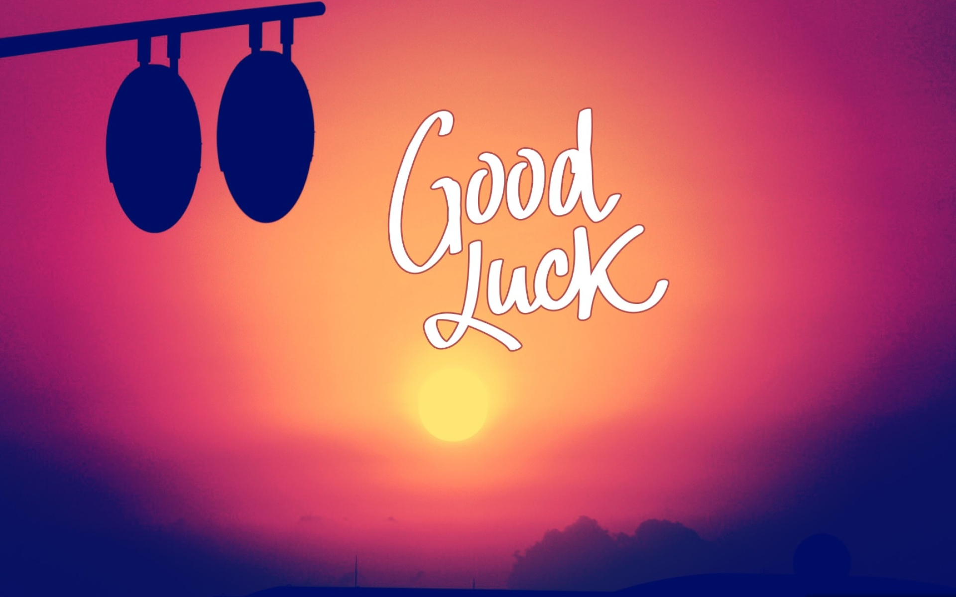 Good Luck: Best wishes card, Attracting good fortune, Minimalistic, A protection against misfortune. 1920x1200 HD Wallpaper.