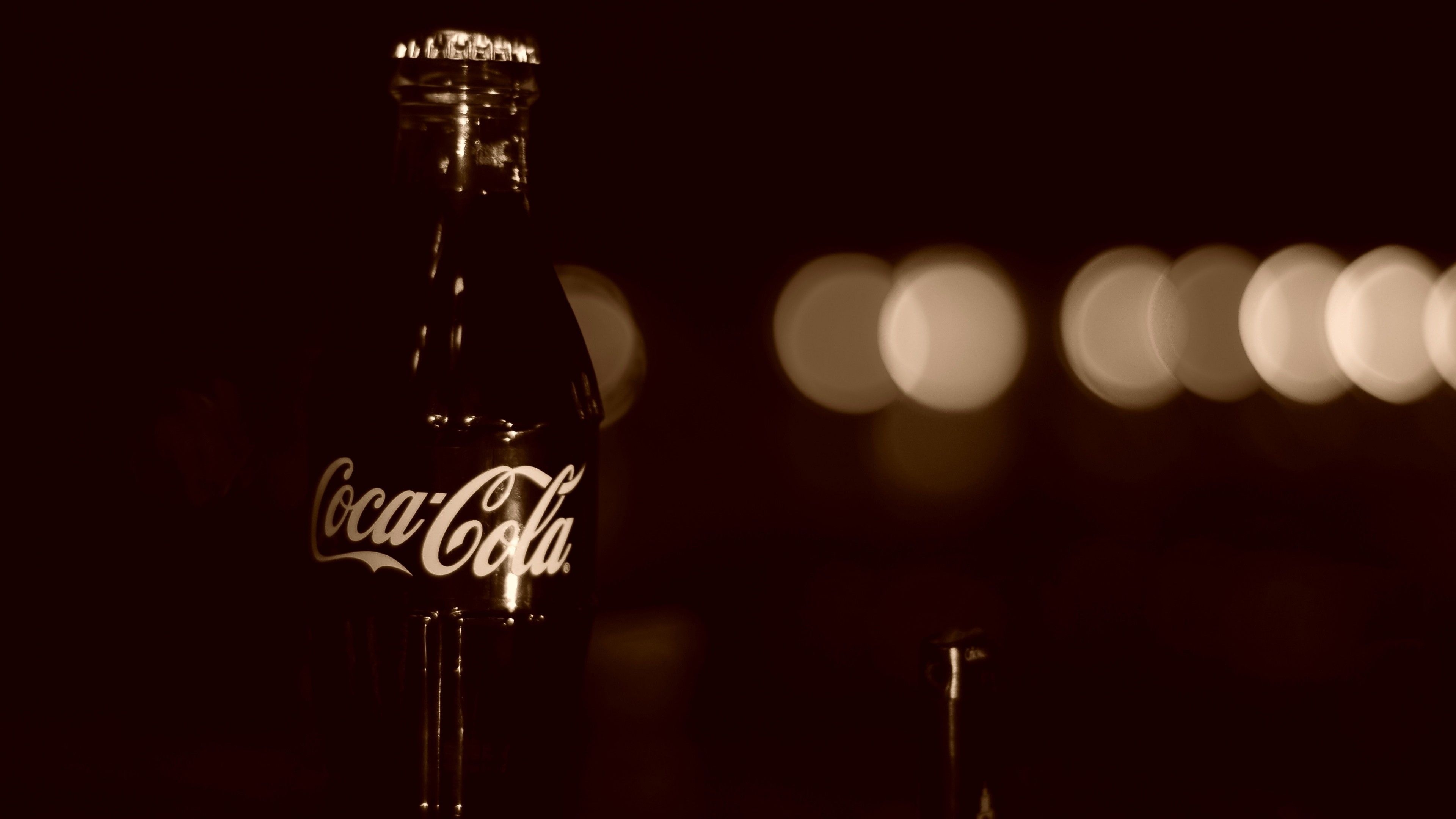 Coca-Cola: Ranked No. 87 in the 2018 Fortune 500 list of the largest United States corporations by total revenue. 3840x2160 4K Wallpaper.