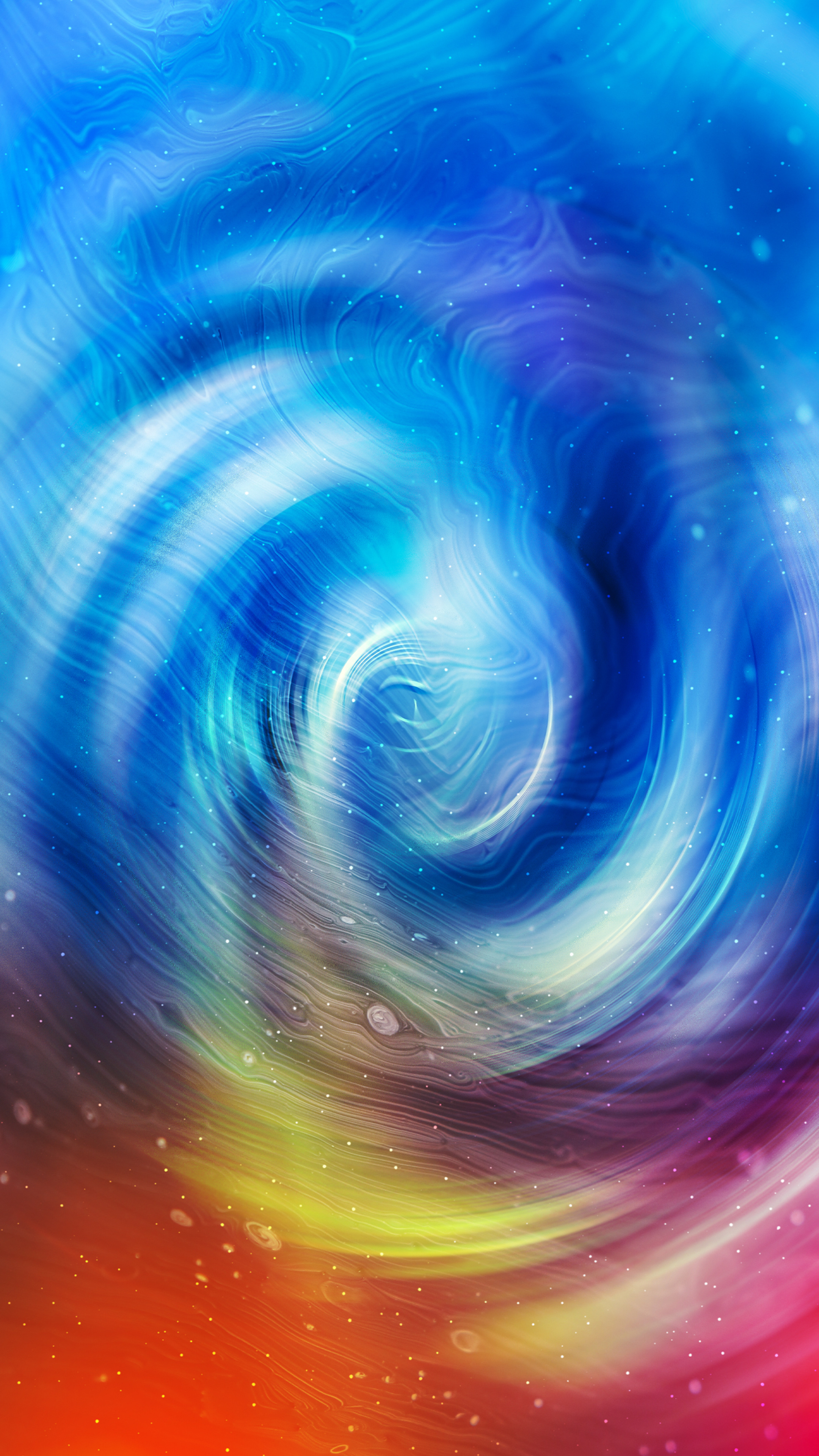 Swirl abstract digital art, 4K Sony Xperia X XZ Z5, 2160x3840 4K Phone