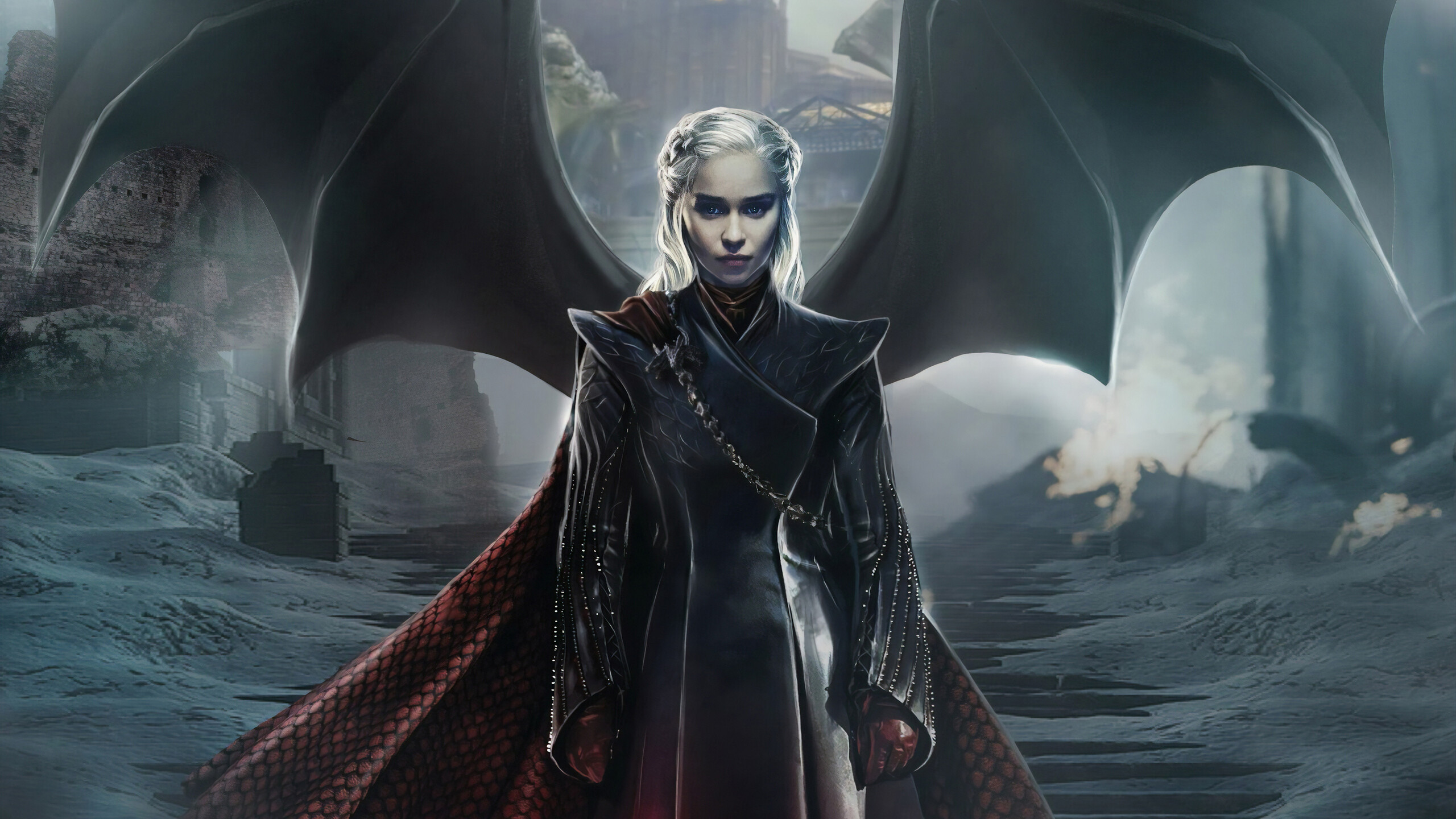 Game of Thrones: Daenerys Targaryen, the daughter of King Aerys II Targaryen. 2560x1440 HD Background.