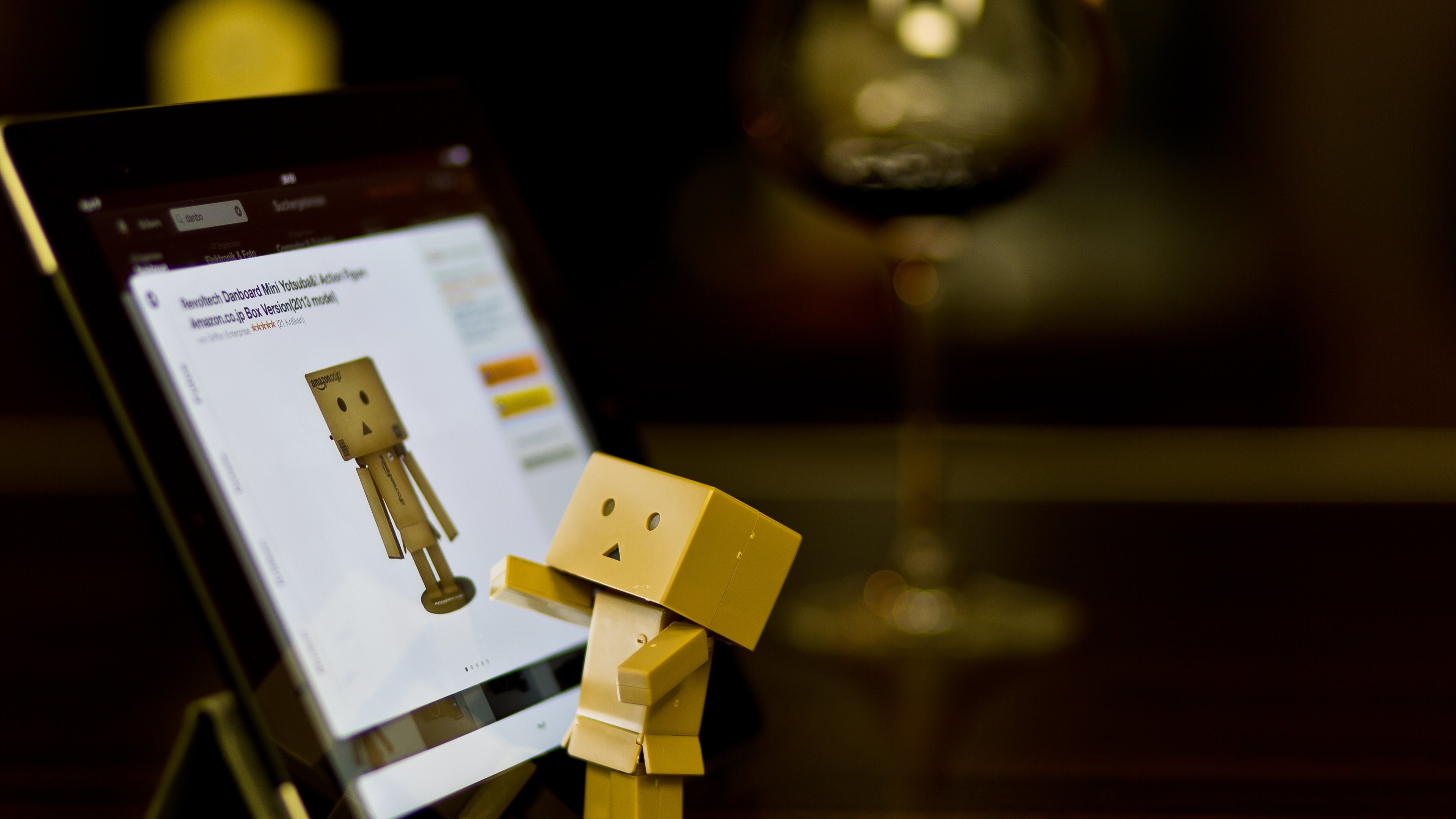 Danbo Amazon, Cute 4K wallpapers, Quirky character, Playful imagery, 3840x2160 4K Desktop
