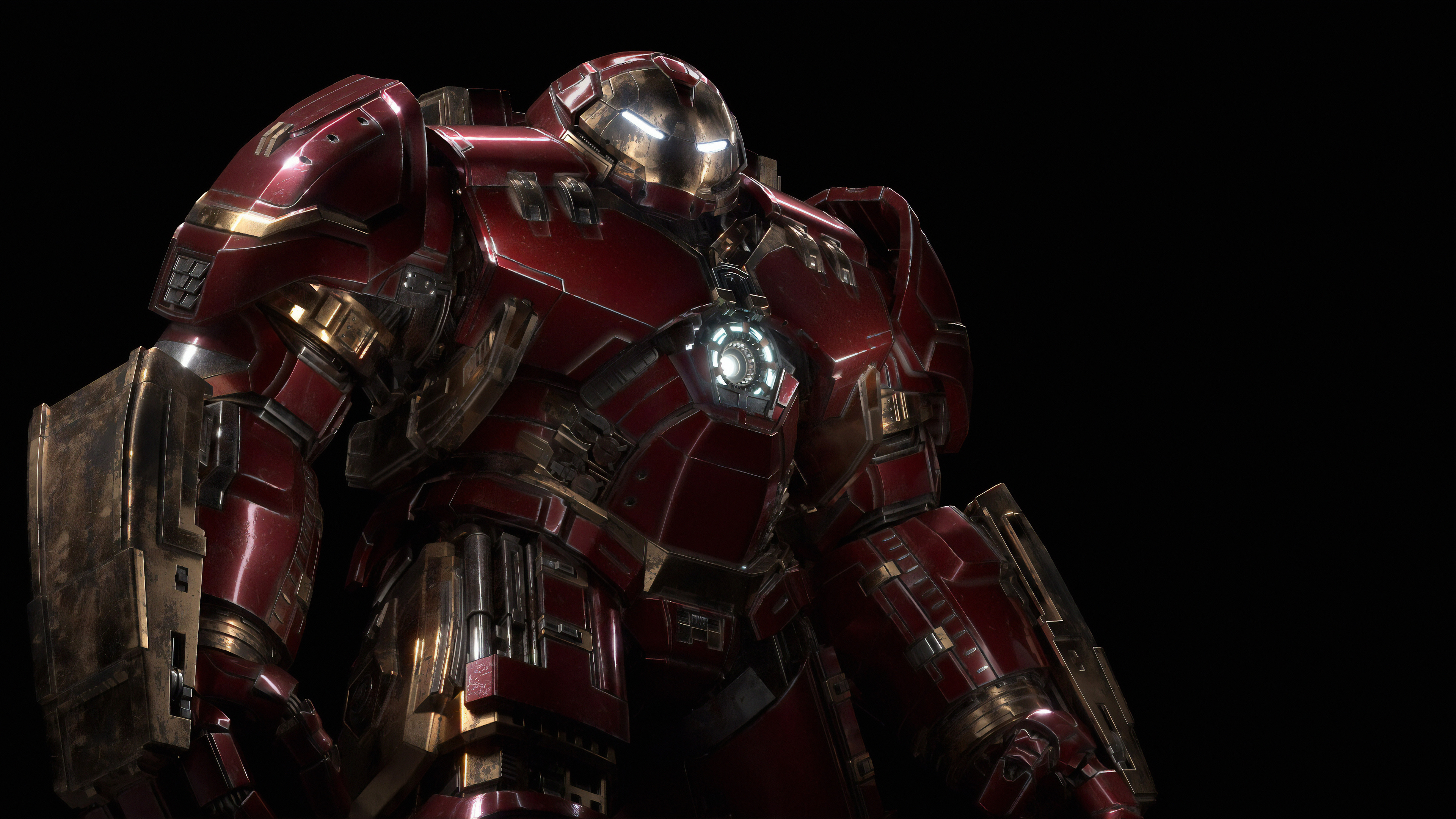Iron Hulkbuster, Futuristic technology, Superhuman brawl, Epic showdown, 3840x2160 4K Desktop