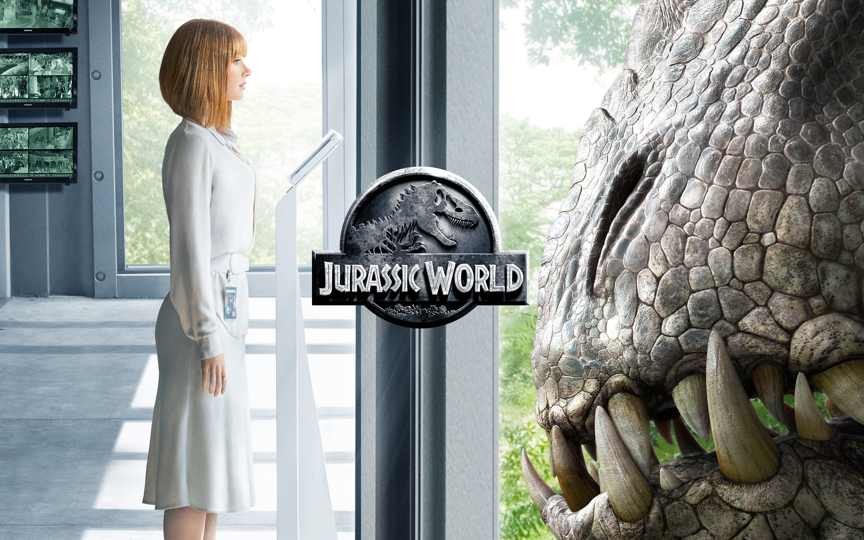 Jurassic World: Bryce Dallas Howard, Claire Dearing, The aunt to Zach and Gray Mitchell. 2880x1800 HD Background.