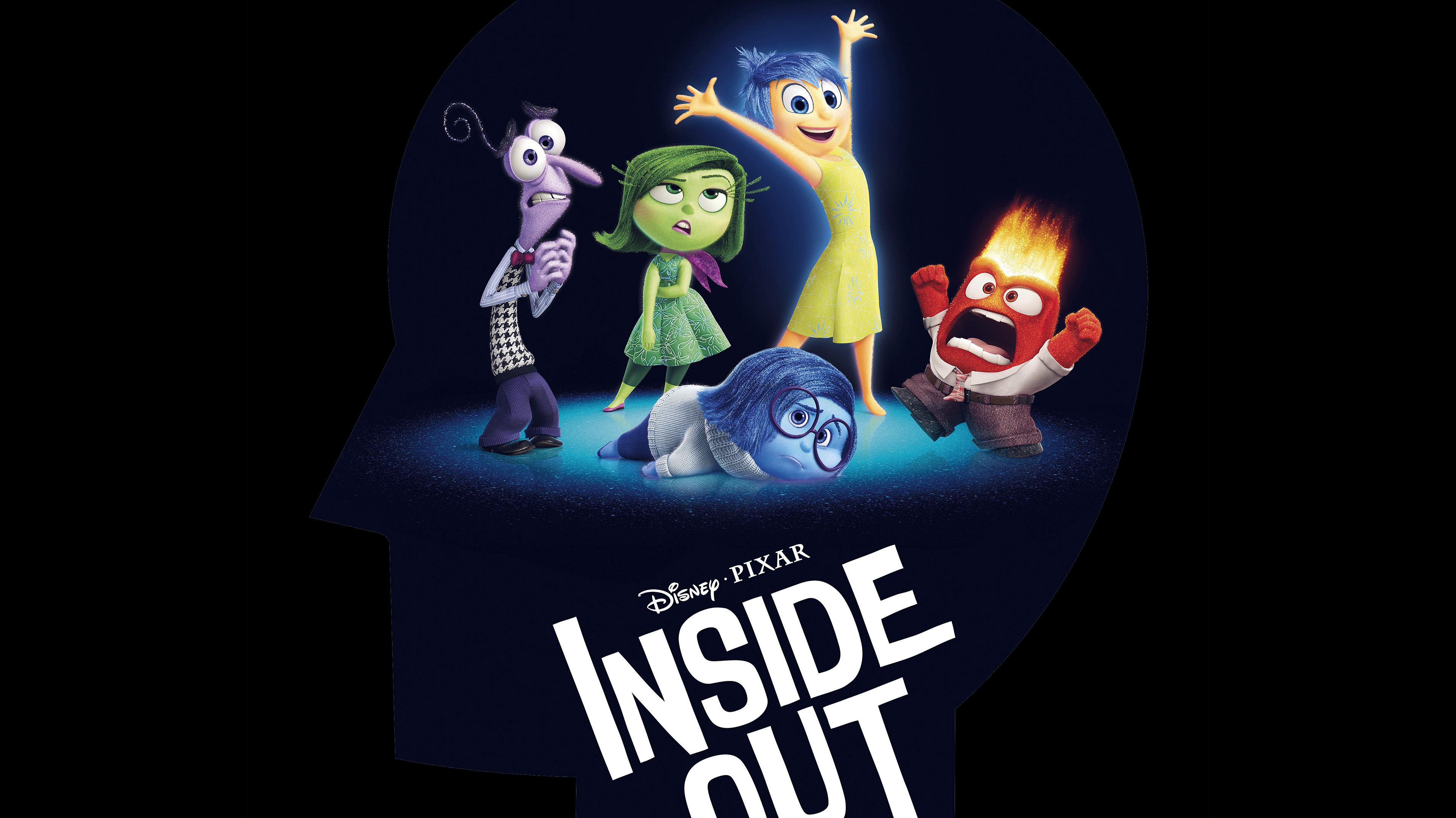 Inside Out art, Disney Pixar animation, Creative illustrations, Artistic papers, 3840x2160 4K Desktop