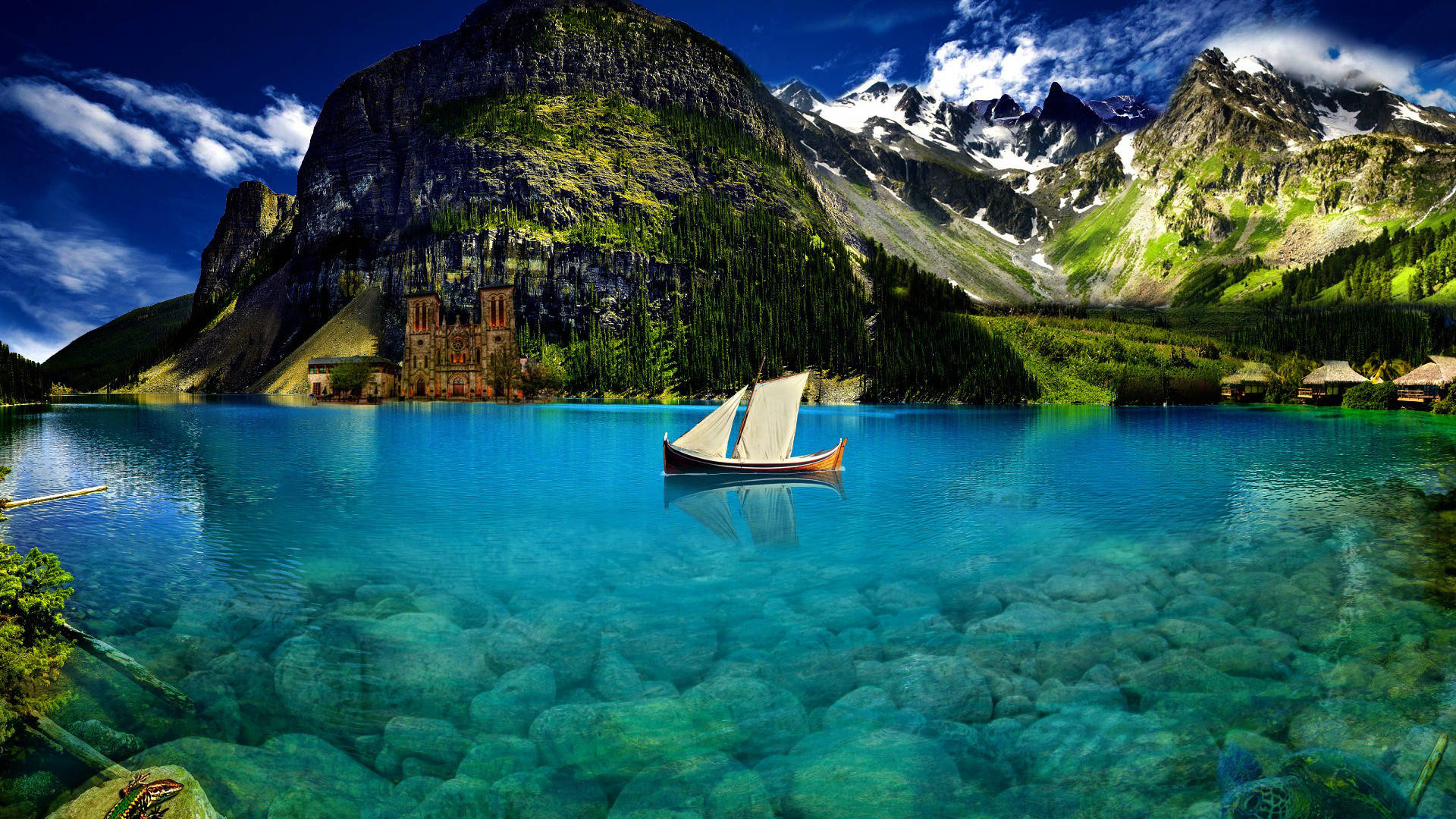 Lagoon, Earth's wonders, Breathtaking scenery, Incredible wallpapers, 1920x1080 Full HD Desktop