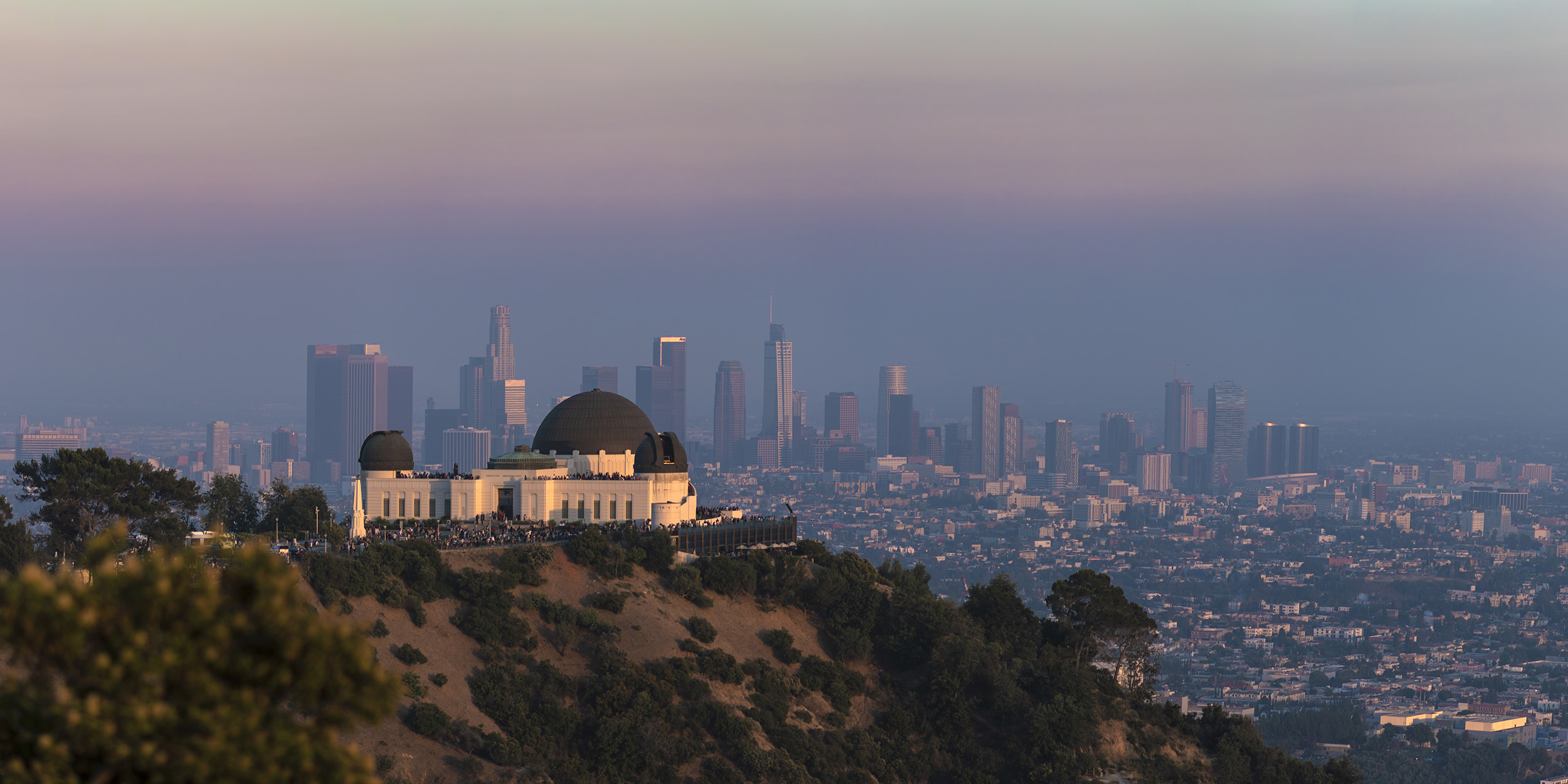 Griffith Observatory, Travels, Access information, Southern California, 2500x1250 Dual Screen Desktop