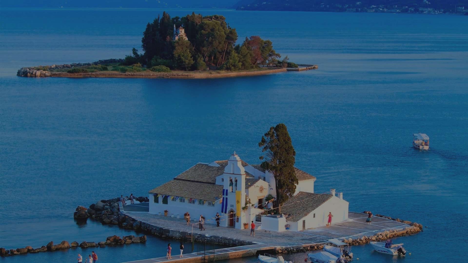 Corfu location, Greek islands, Exact location, Explore, 1920x1080 Full HD Desktop