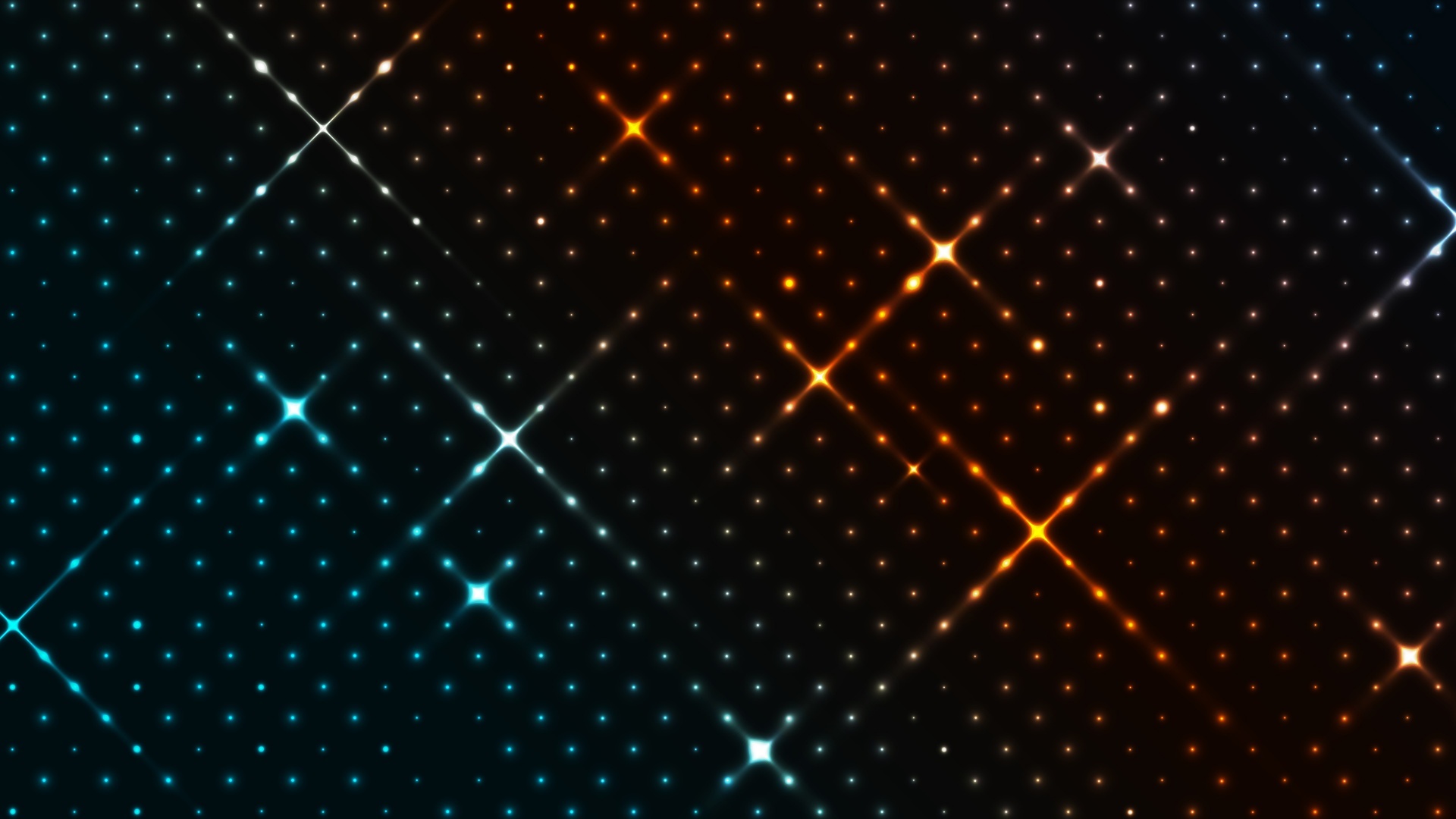 Glowing colorful dots, Dark abstract pattern, Neon light effect, Abstract art, 1920x1080 Full HD Desktop