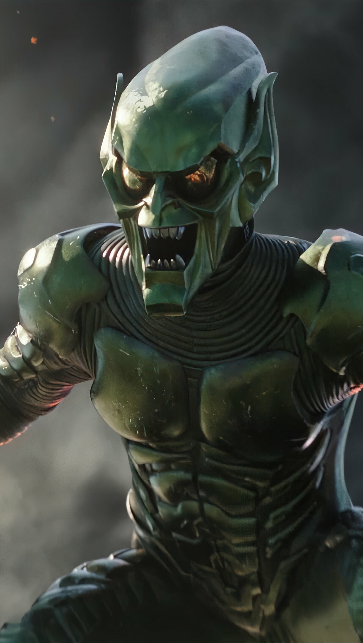 Green Goblin: Norman Osborn, Superhuman strength, a heightened intellect and an accelerated healing factor. 1220x2160 HD Wallpaper.