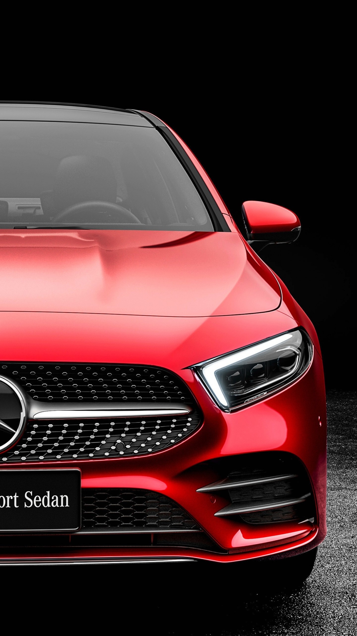 Mercedes-Benz A-Class, L Sedan model, 2019 release, Stunning 4k wallpaper, 1440x2560 HD Handy