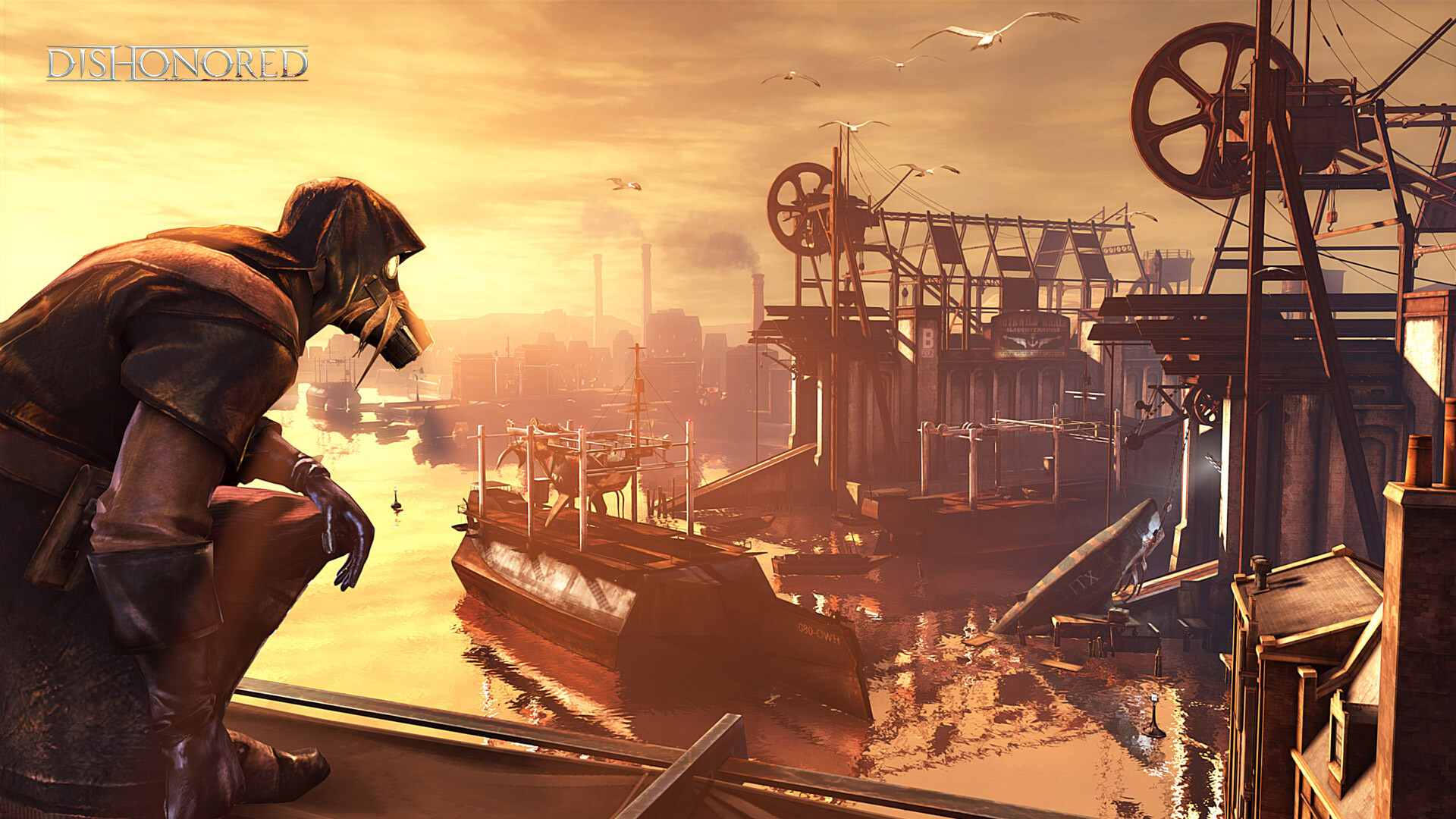 Dishonored: The game played in first person, Bethesda Softworks. 1920x1080 Full HD Wallpaper.