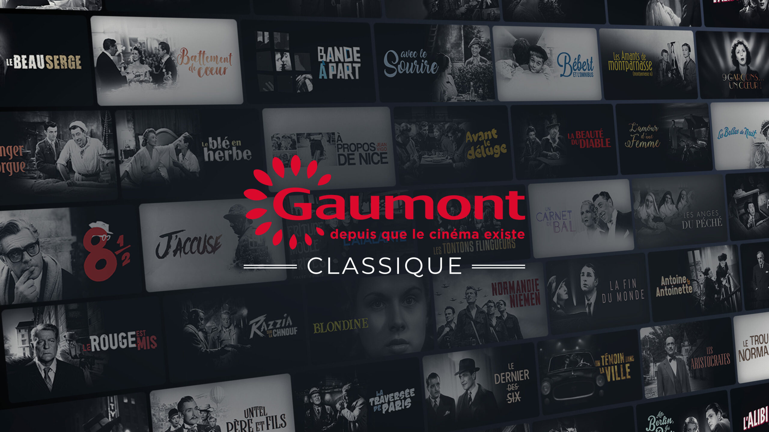 Gaumont films, SVOD platform, French cinema, Noir et Blanc, 2560x1440 HD Desktop