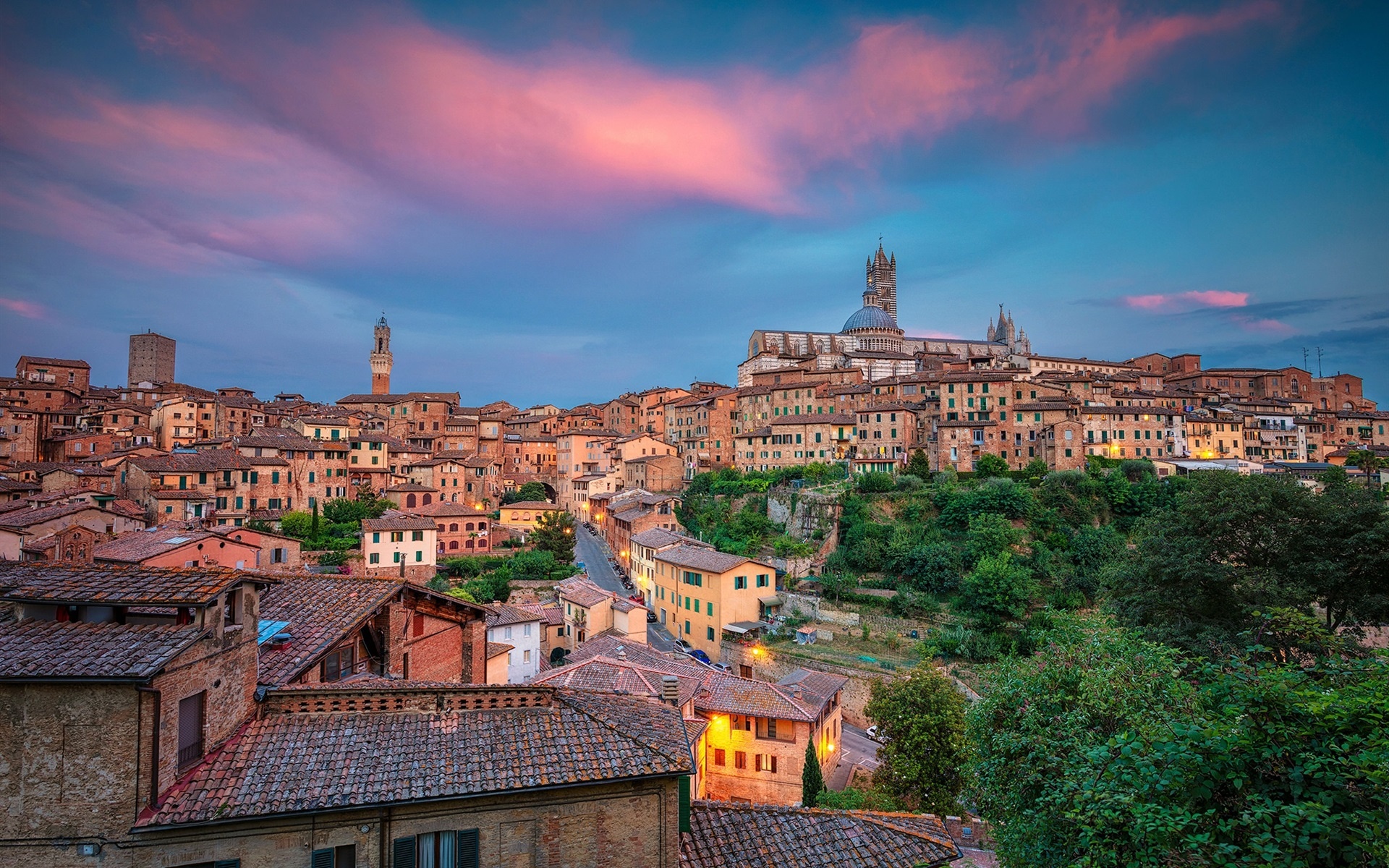 Siena Cathedral, Italian cityscape, Ancient streets, Home sweet home, 1920x1200 HD Desktop