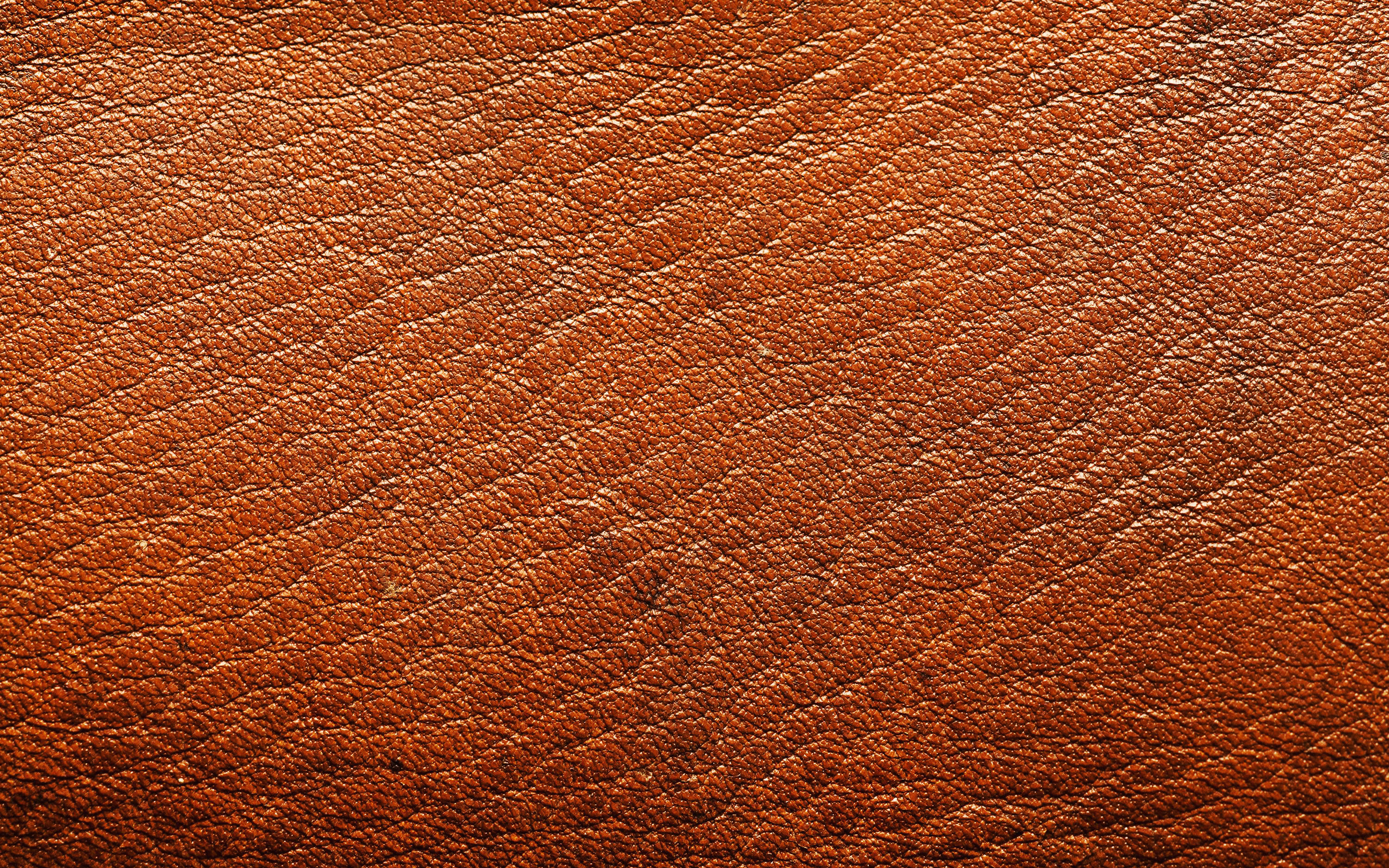 Brown leather background, Creative backstitch pattern, High-quality wallpapers, Desktop decoration, 2880x1800 HD Desktop