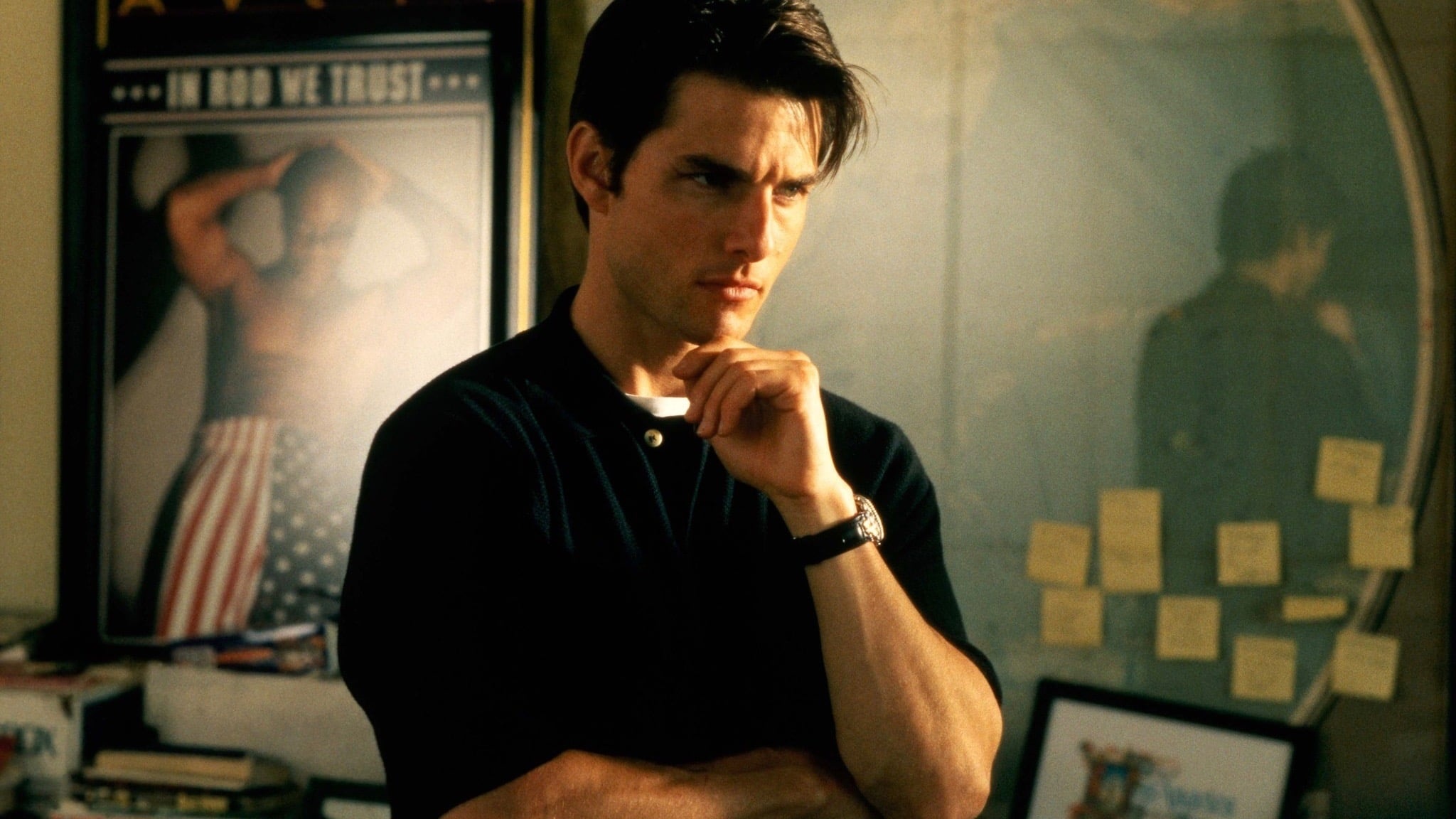 Jerry Maguire: A sports agent, played by Tom Cruise. 2050x1160 HD Background.