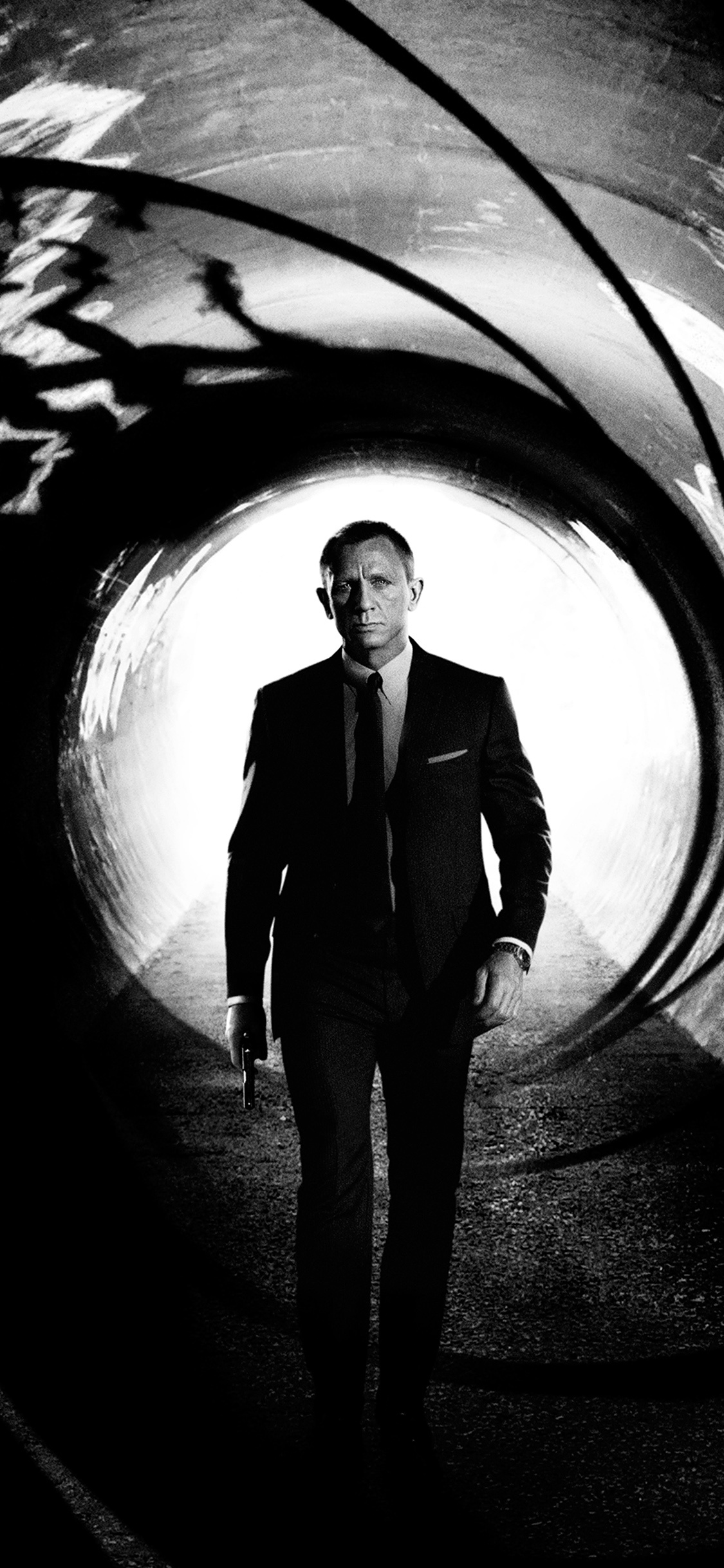 Skyfall: Bond investigating a series of targeted data leaks and co-ordinated attacks on MI6. 1130x2440 HD Wallpaper.