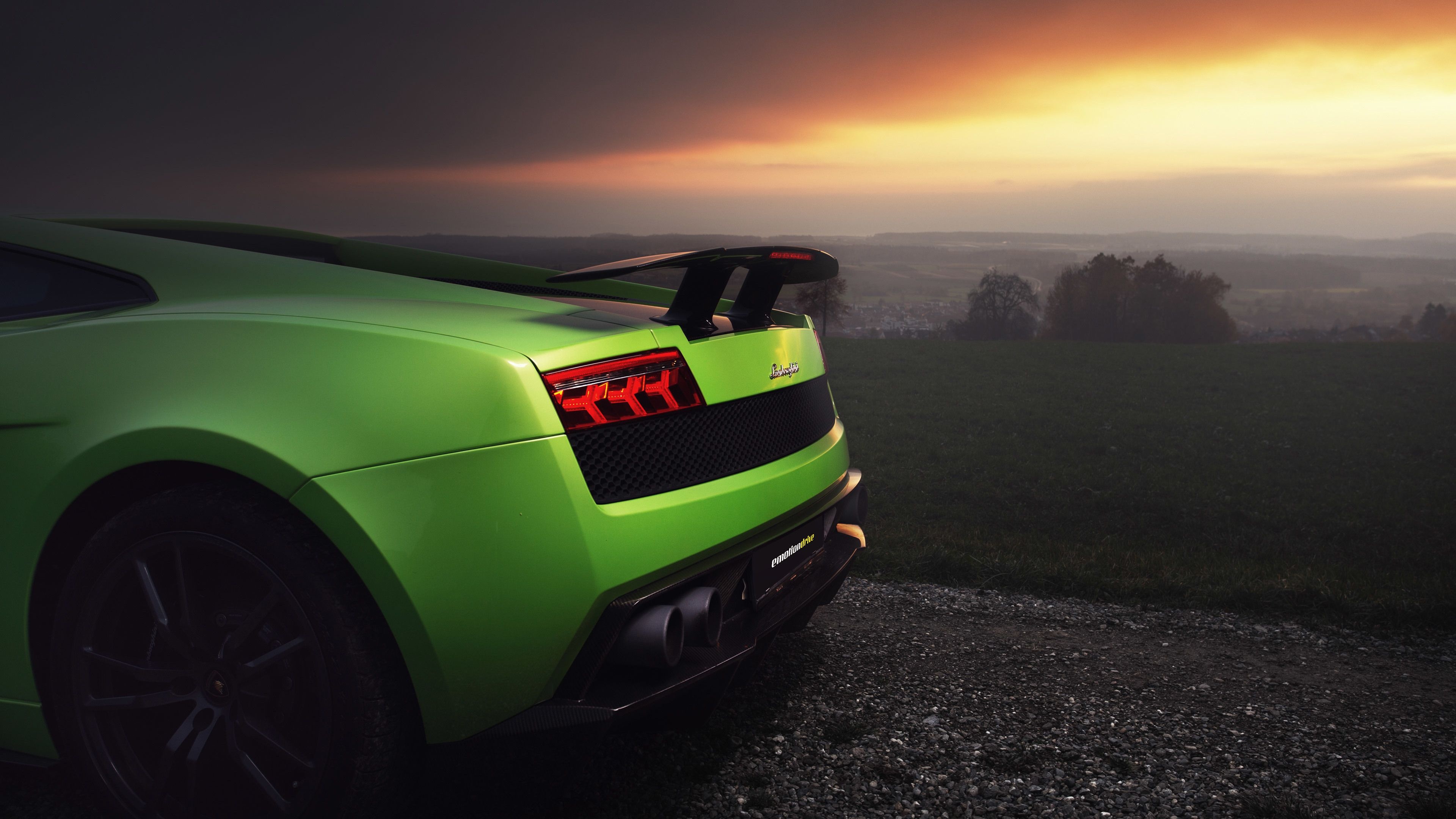 Close-up, Lamborghini Gallardo Wallpaper, 3840x2160 4K Desktop