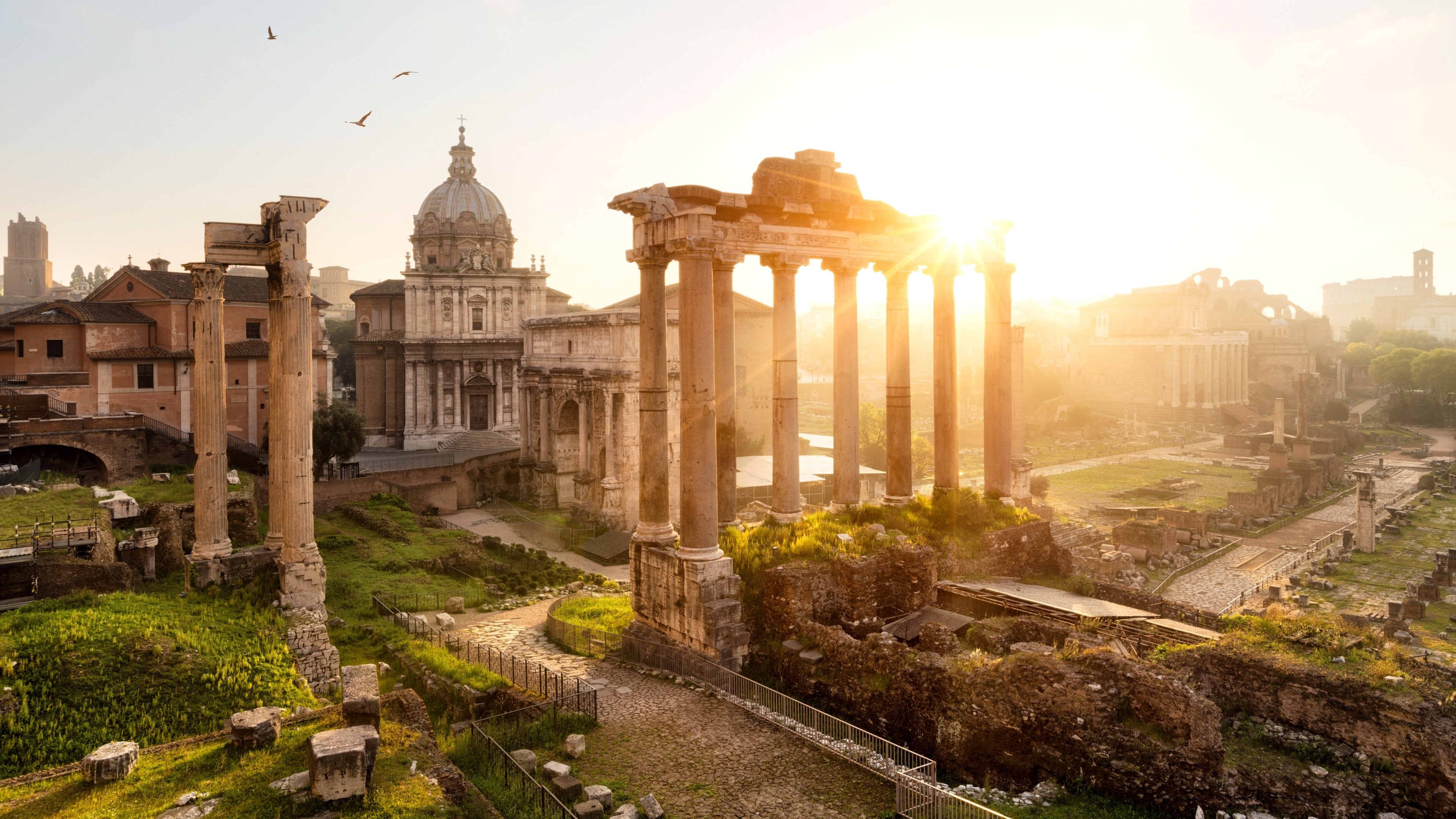 Rome: The capital of the Lazio region, Landmark. 3840x2160 4K Wallpaper.