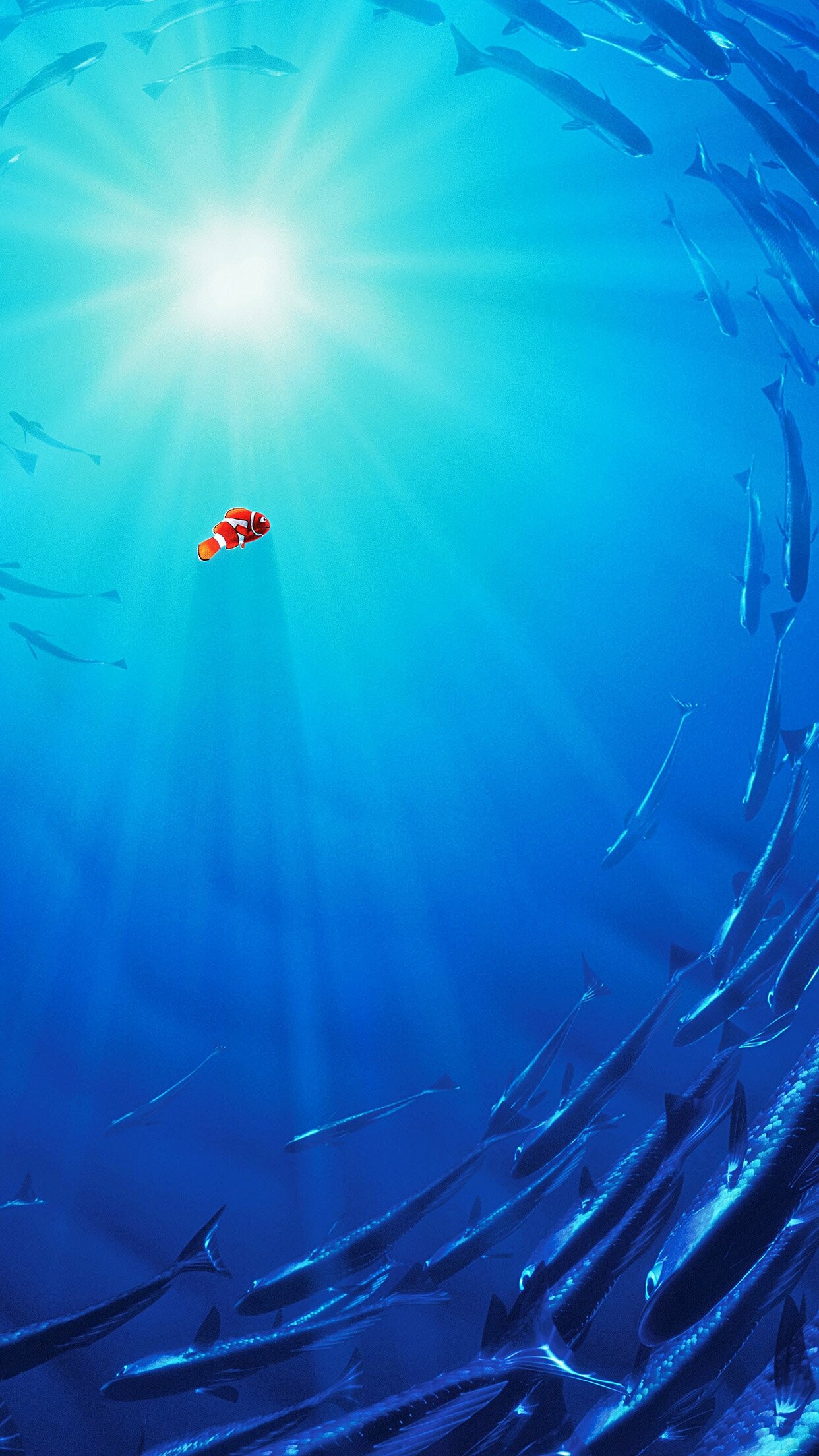 Finding Nemo: A tale which follows the comedic and eventful journeys of fish, Marlin. 1250x2210 HD Wallpaper.