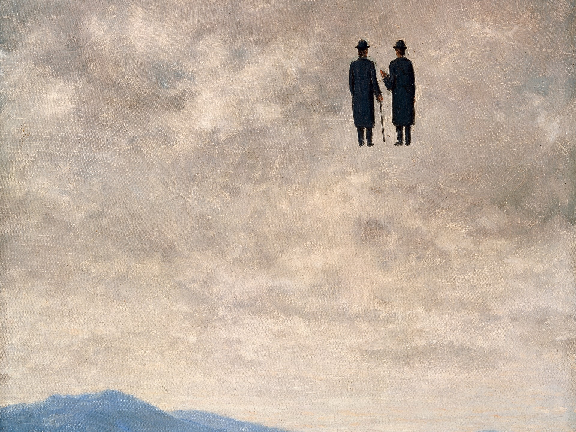 Magritte artwork, Conversational art, Surrealistic narratives, Visual storytelling, 1920x1440 HD Desktop