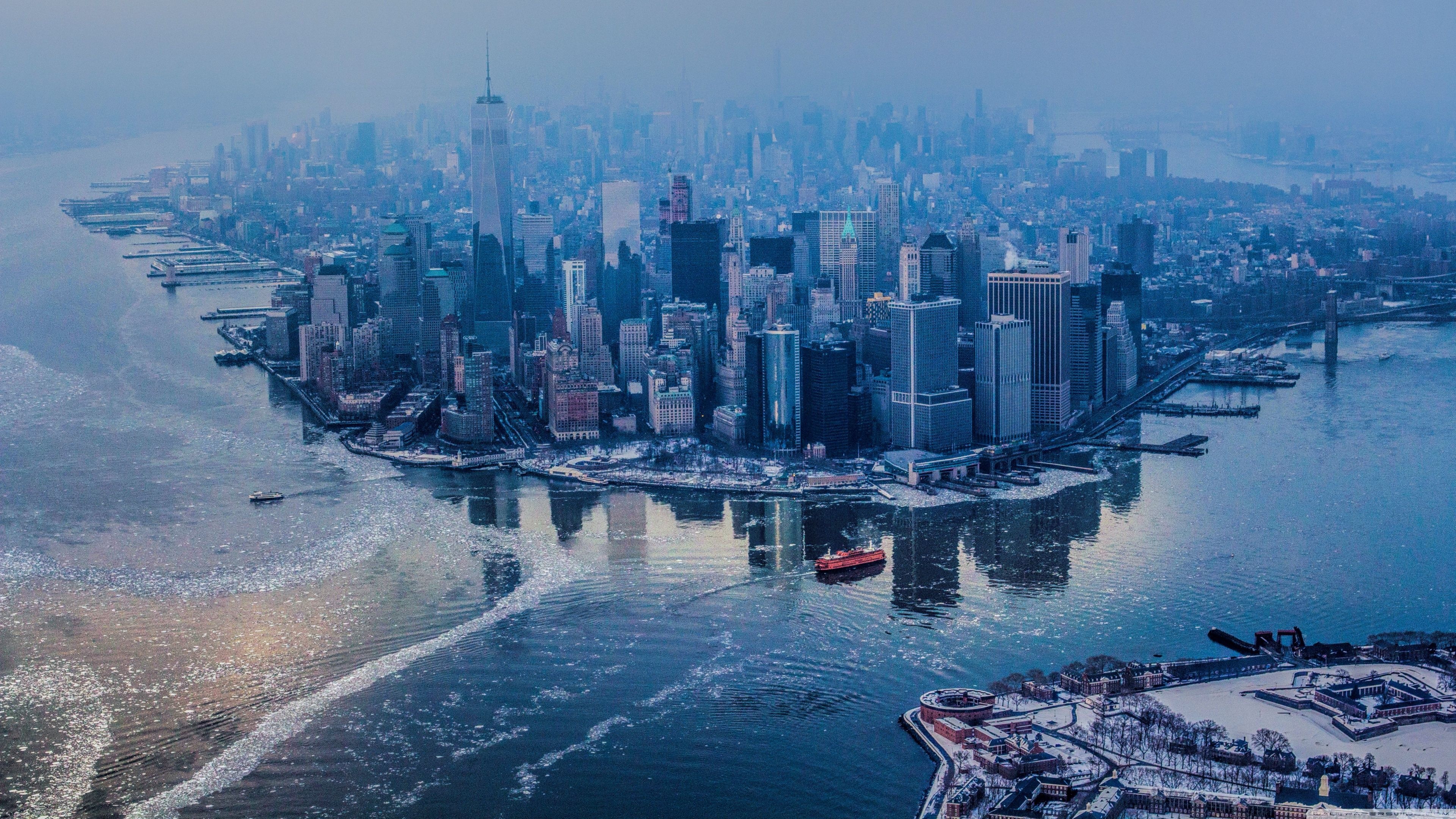 New York City, Aerial view, Background, Images, 3840x2160 4K Desktop