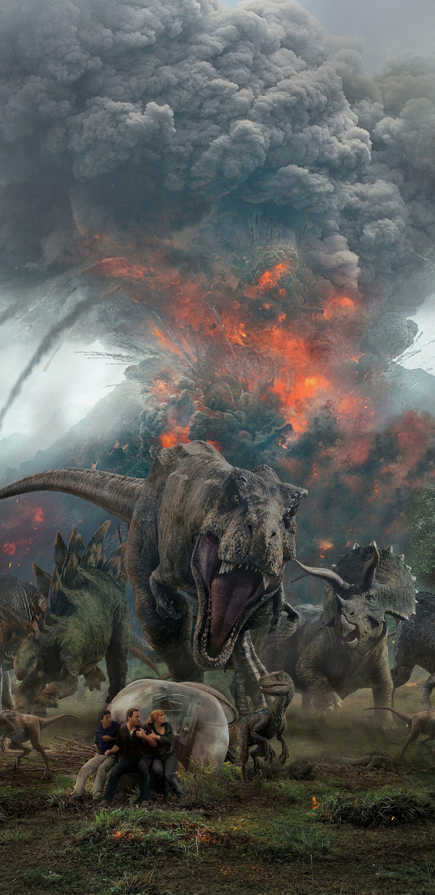 Jurassic World: Fallen Kingdom, The fictional Central American island of Isla Nublar. 1440x2960 HD Background.