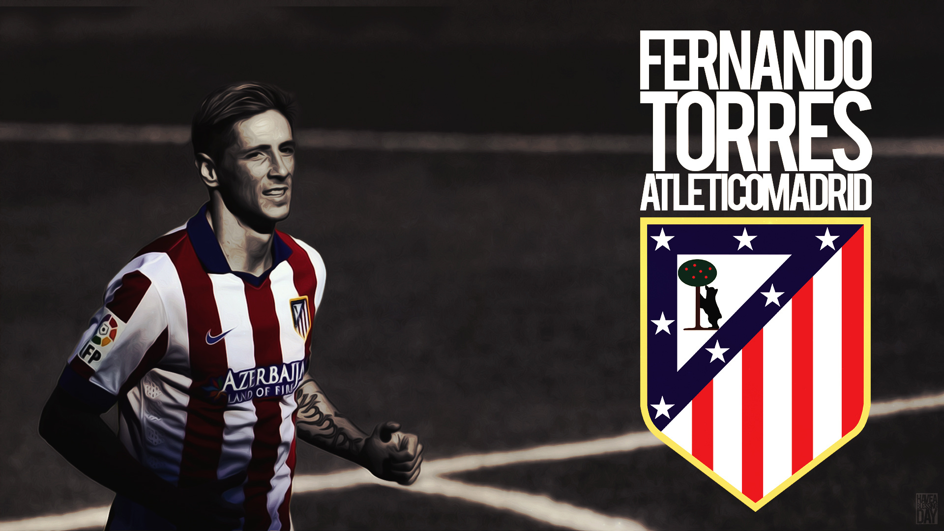 Atletico Madrid: Fernando Torres, The club won the European Cup Winners' Cup in 1962. 1920x1080 Full HD Background.