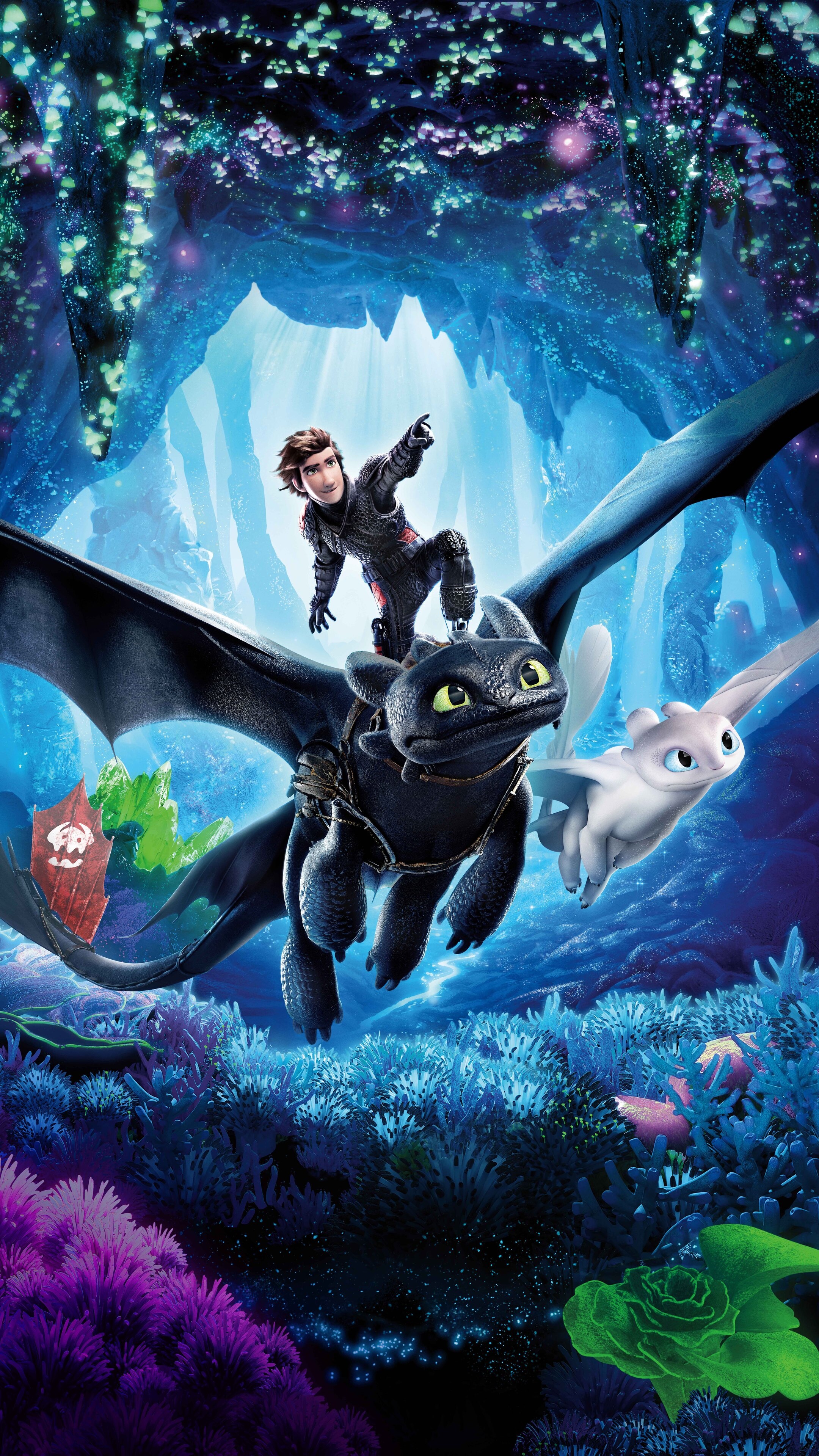 How to Train Your Dragon, Hidden world 5K, Sony Xperia wallpapers, HD 4K, 2160x3840 4K Handy