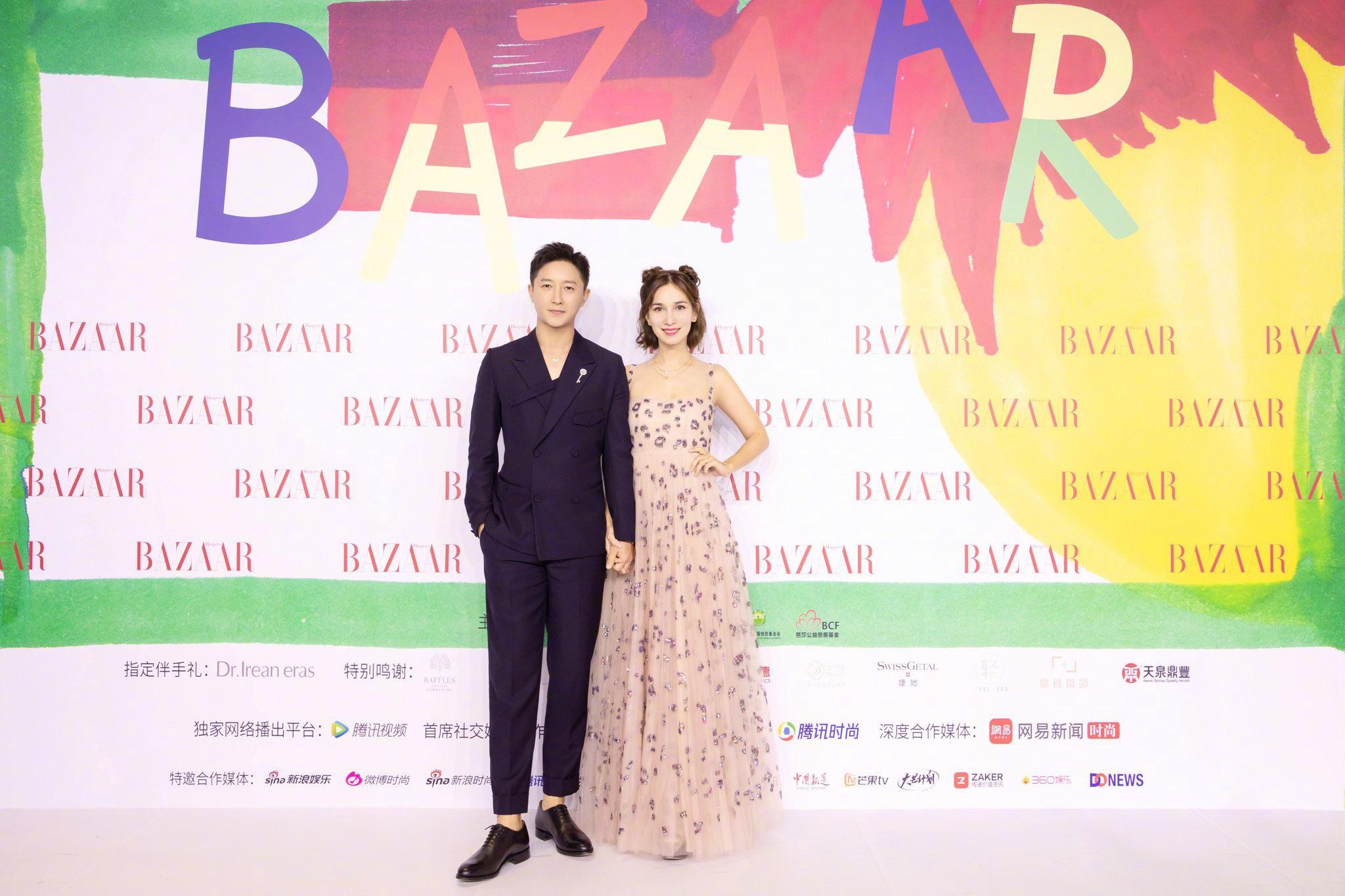 Han Geng and Celina Jade for 2021 Bazaar Stars Charity Night in Shenzhen : r/superjunior 2050x1370