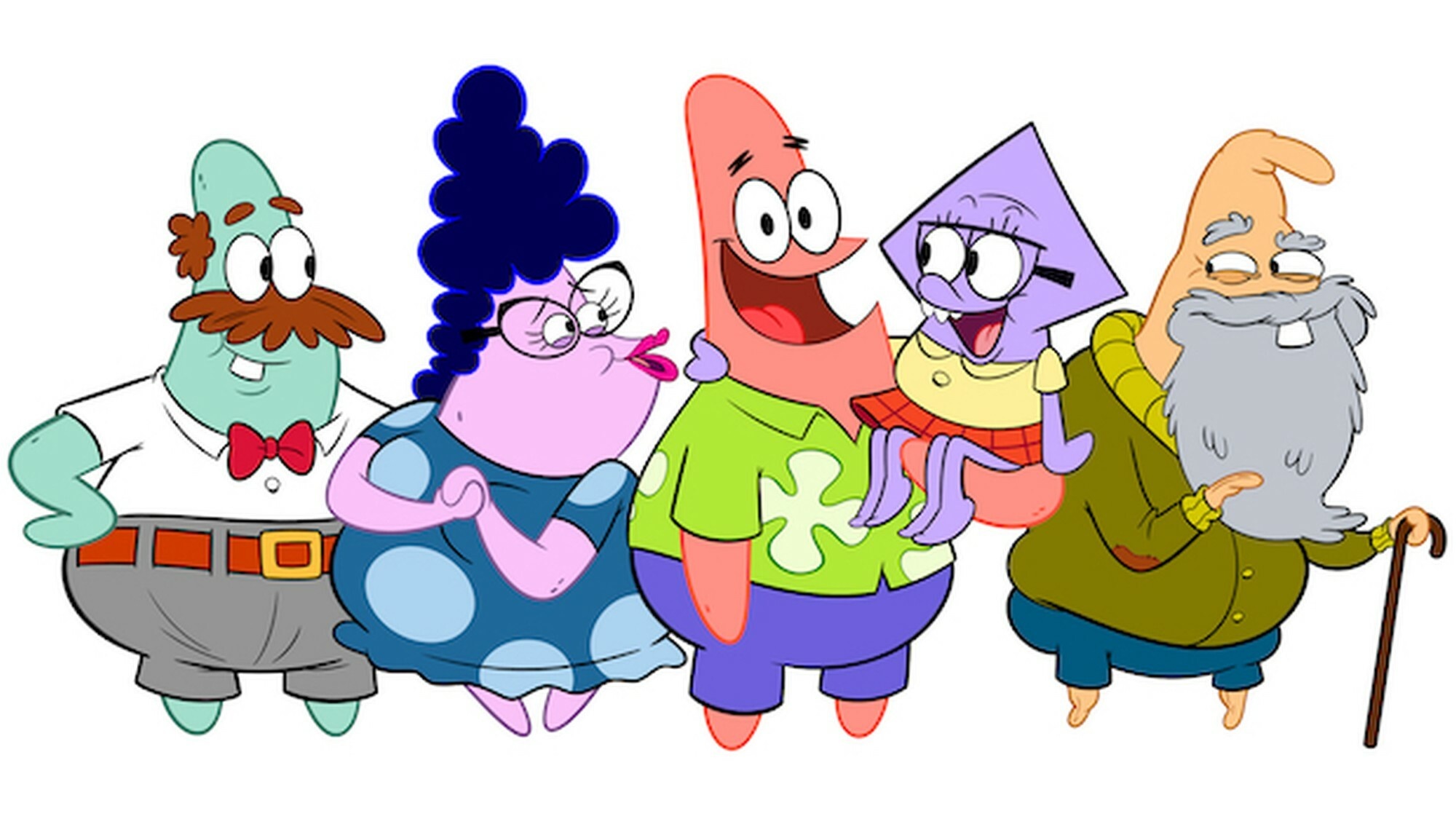 SpongeBob spin-off, Patrick Star, Nickelodeon, Animated character, 2000x1130 HD Desktop