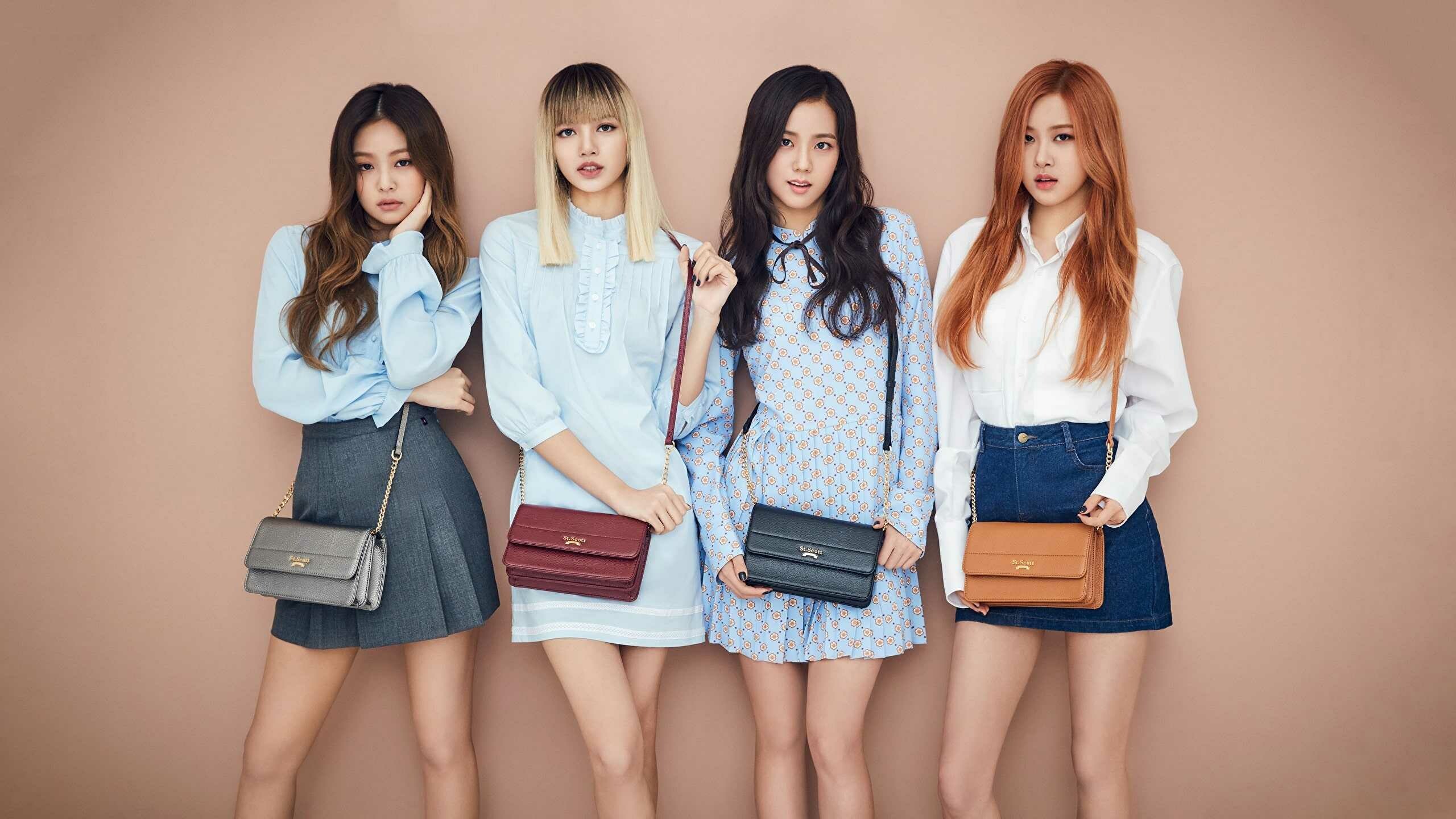 BLACKPINK: The first Korean girl group to enter and top the Billboard Emerging Artists chart. 2560x1440 HD Background.